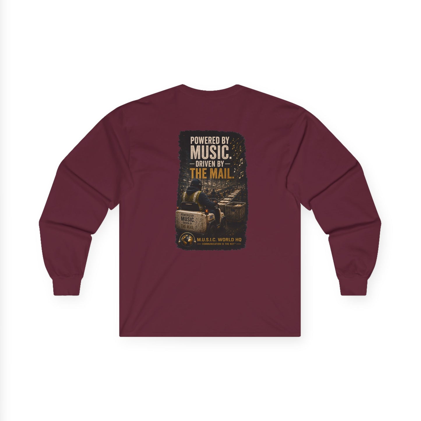 Postal Music - Powered by Music Long Sleeve Tee