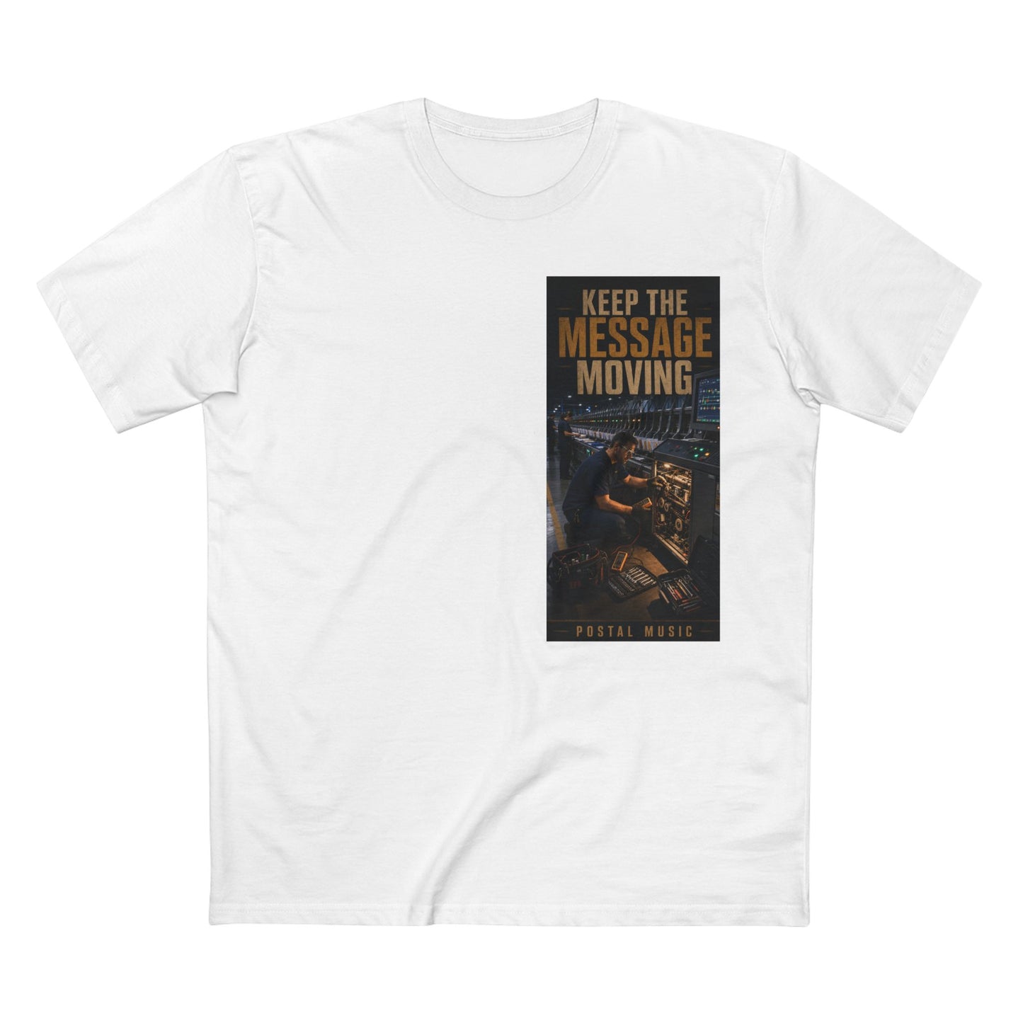Postal Music — Keep the Message Moving — Streetwear T-Shirt