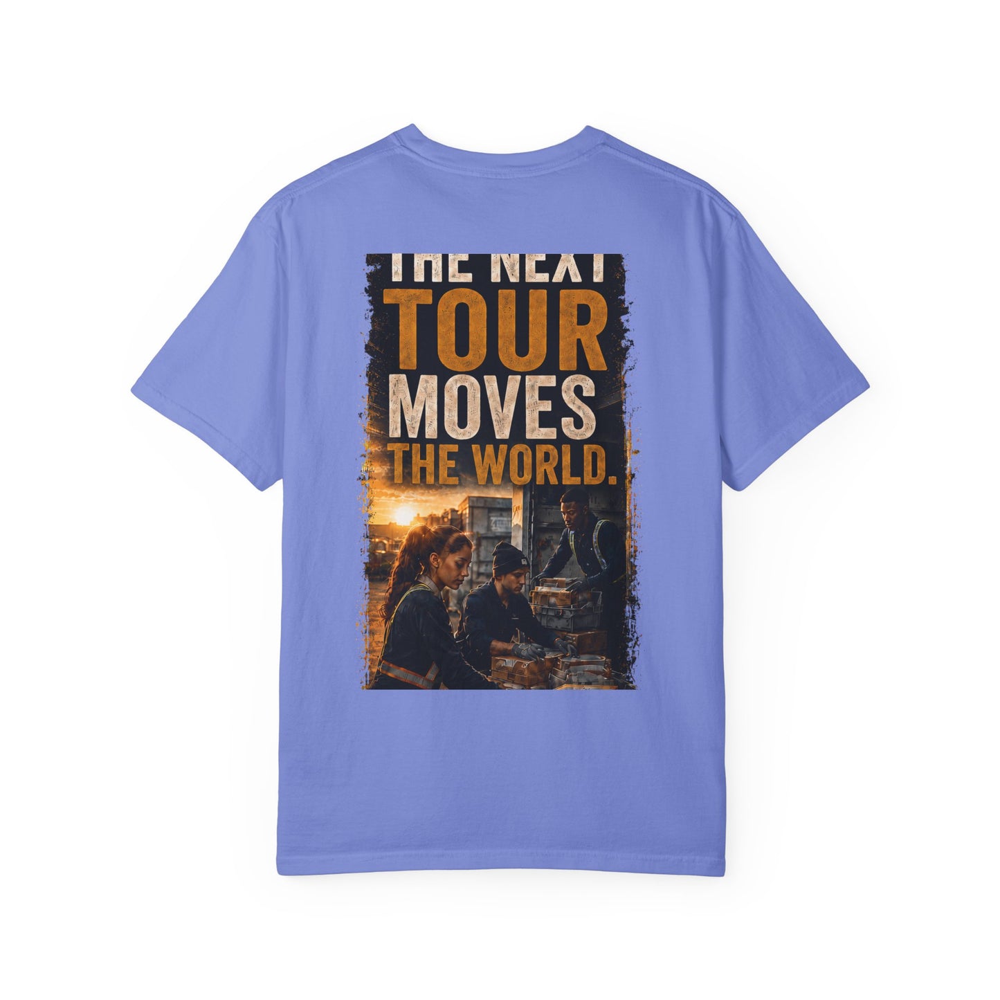 Postal Music — The Next Tour Garment-Dyed T-Shirt — Color Group 2 of 4