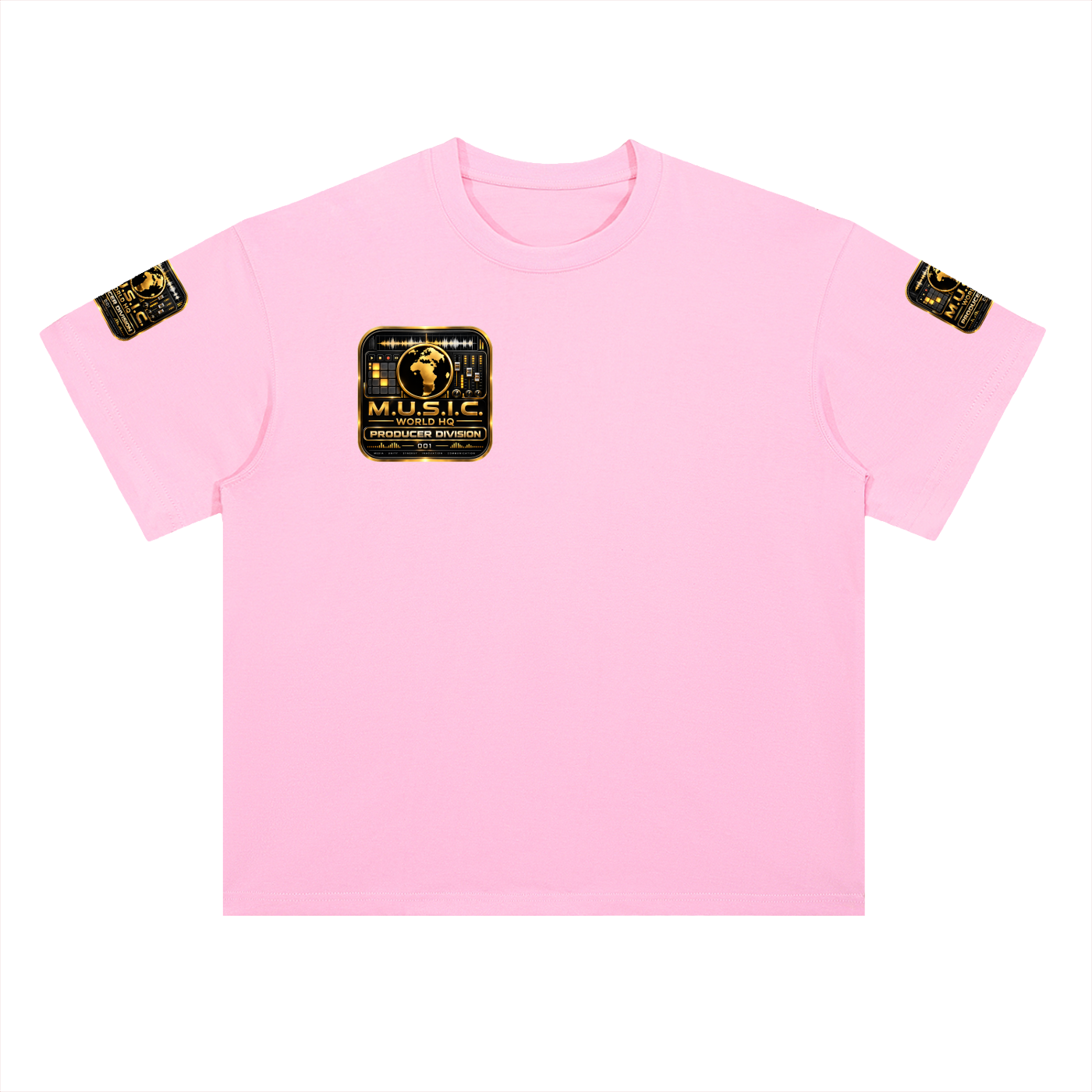 M.U.S.I.C. World HQ Creator Culture – Producer Division 001 Heavyweight Drop Shoulder Tee