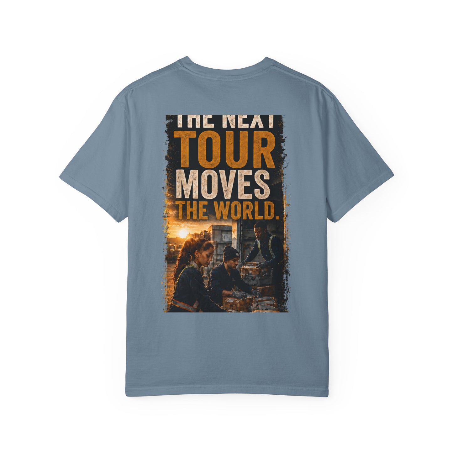 Postal Music — The Next Tour Garment-Dyed T-Shirt — Color Group 2 of 4