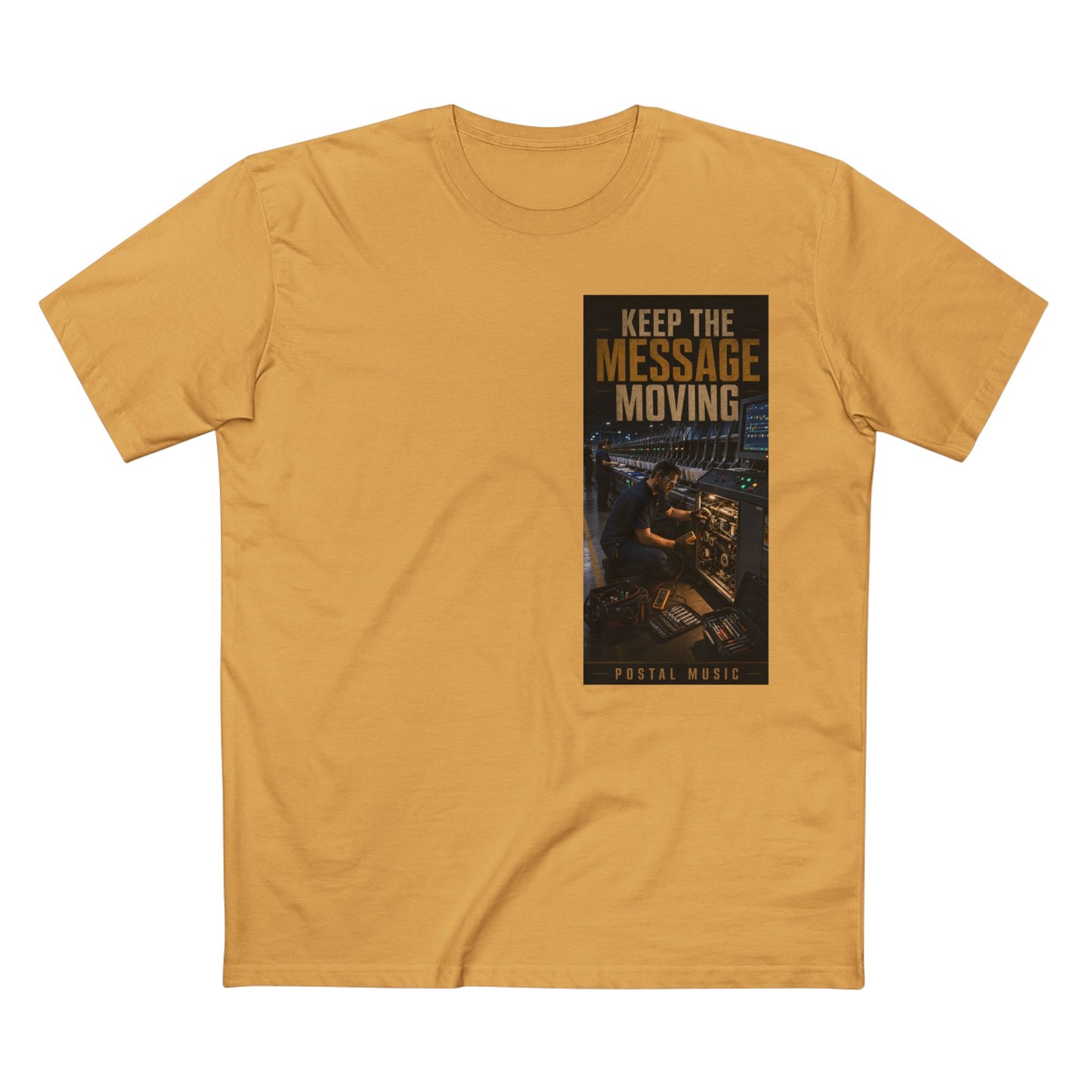 Postal Music — Keep the Message Moving — Streetwear T-Shirt