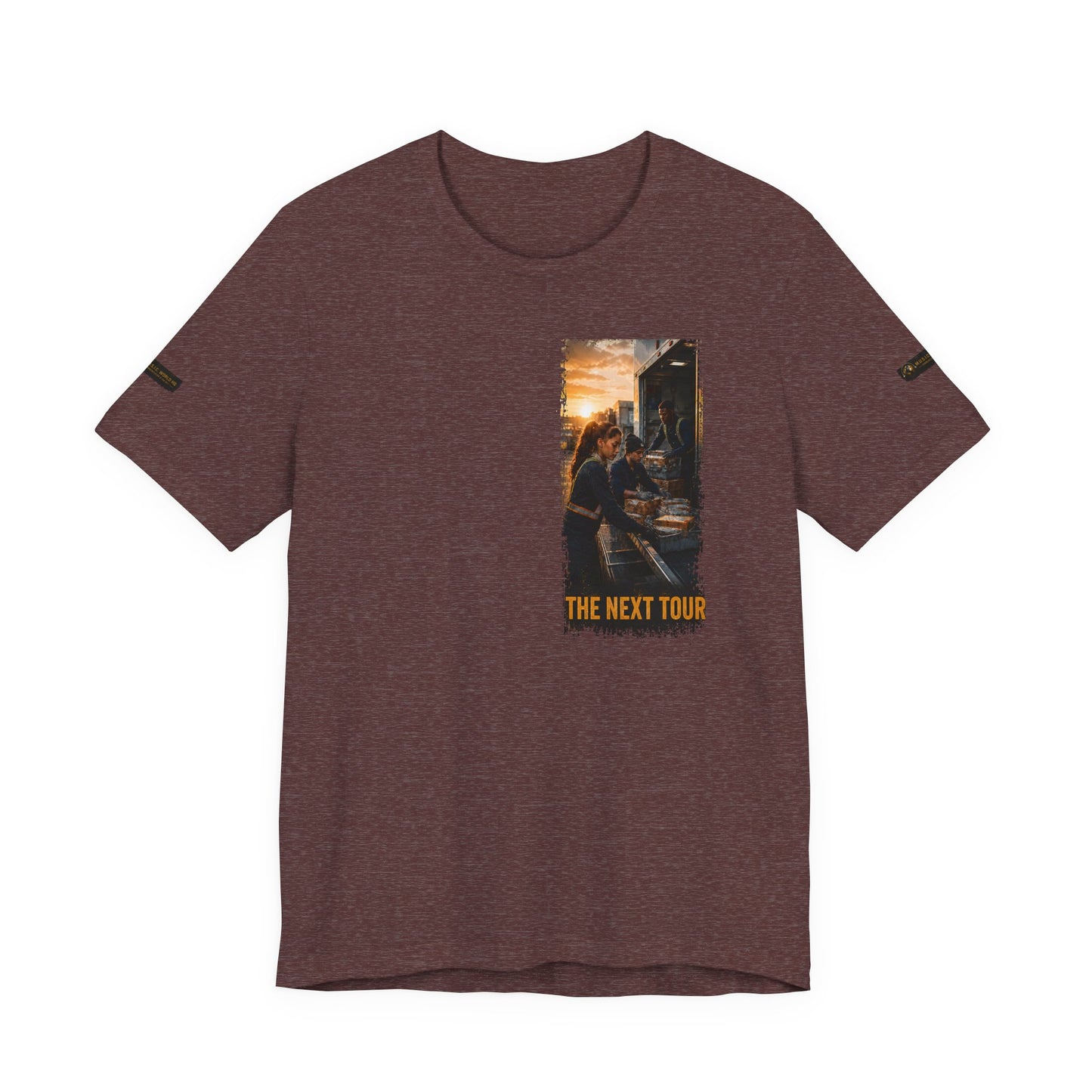 Postal Music — The Next Tour Premium Unisex T-Shirt — Color Group 5 of 11