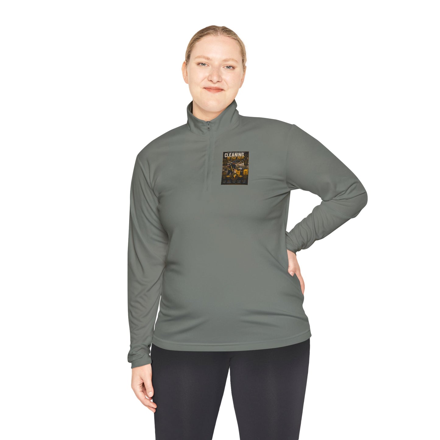 Cleaning to the Beat — Quarter-Zip Pullover