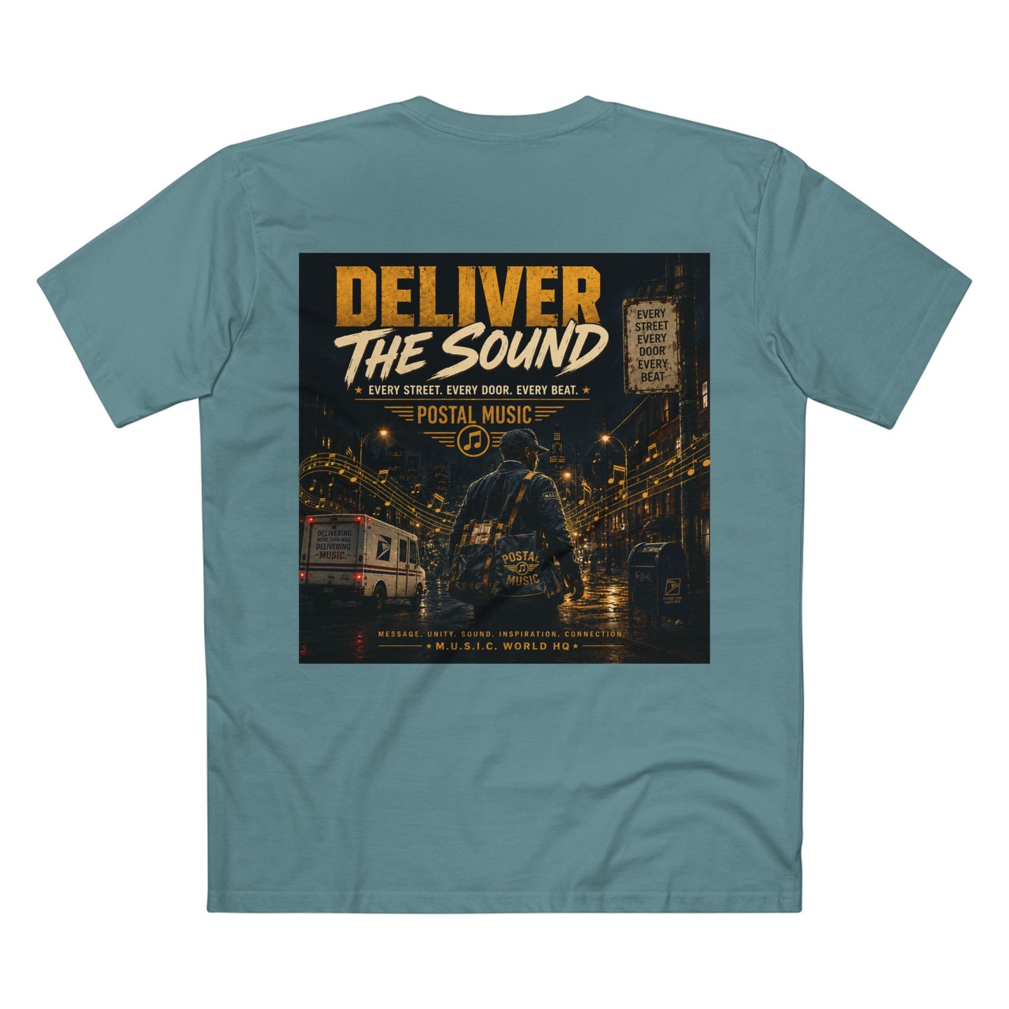 Postal Music — Deliver the Sound — Streetwear T-Shirt