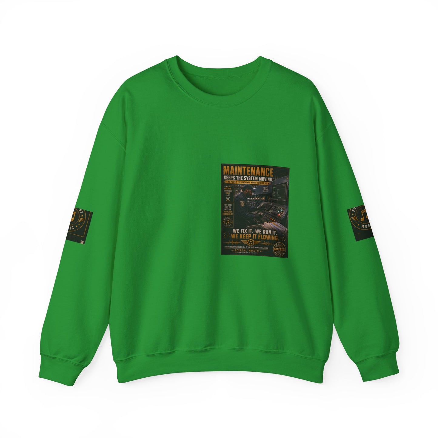 Postal Music — Maintenance Keeps the System Moving — Core Crewneck Sweatshirt
