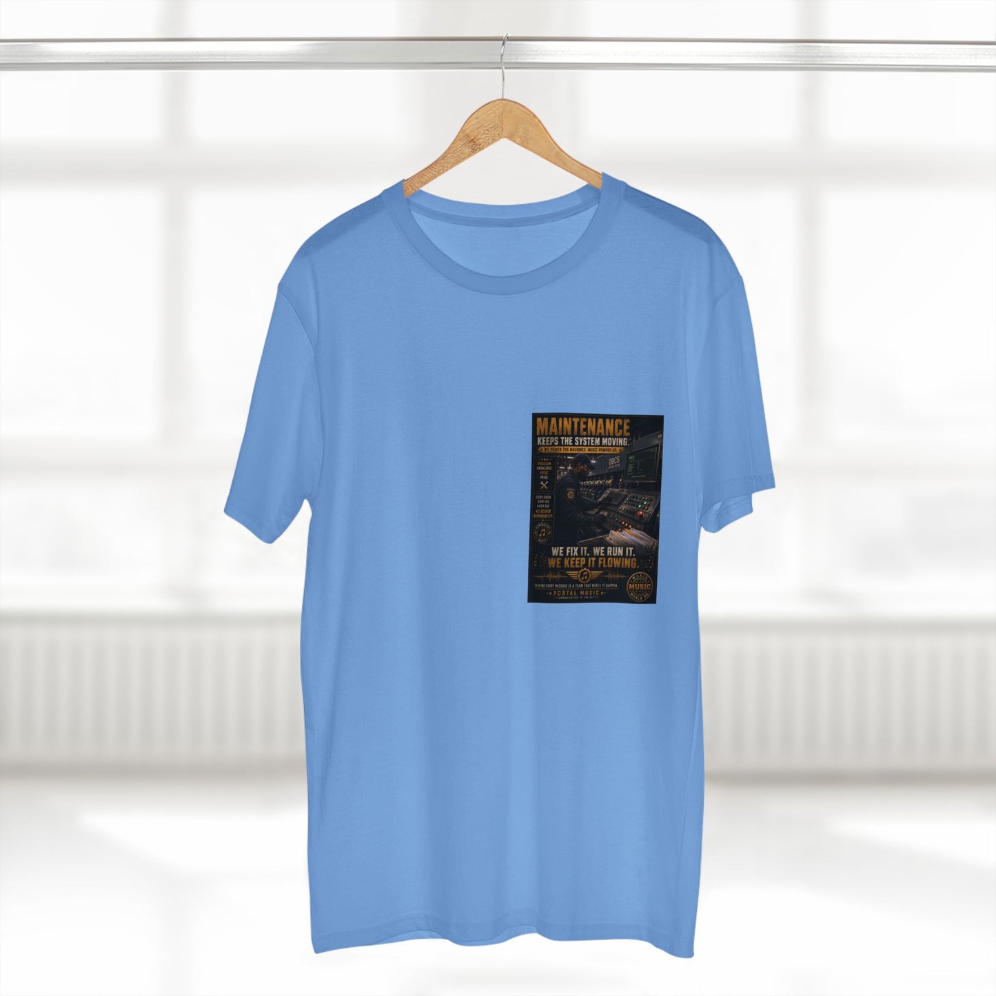 Postal Music — Maintenance Keeps the System Moving — Streetwear T-Shirt