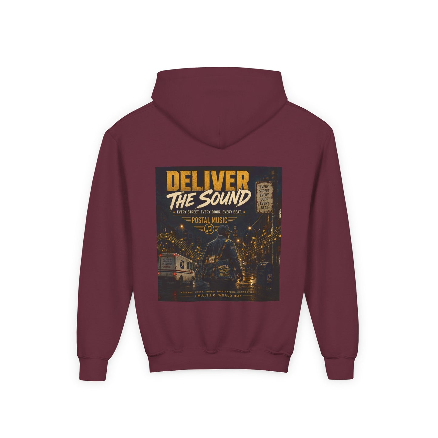 Postal Music — Deliver the Sound — Youth Hoodie