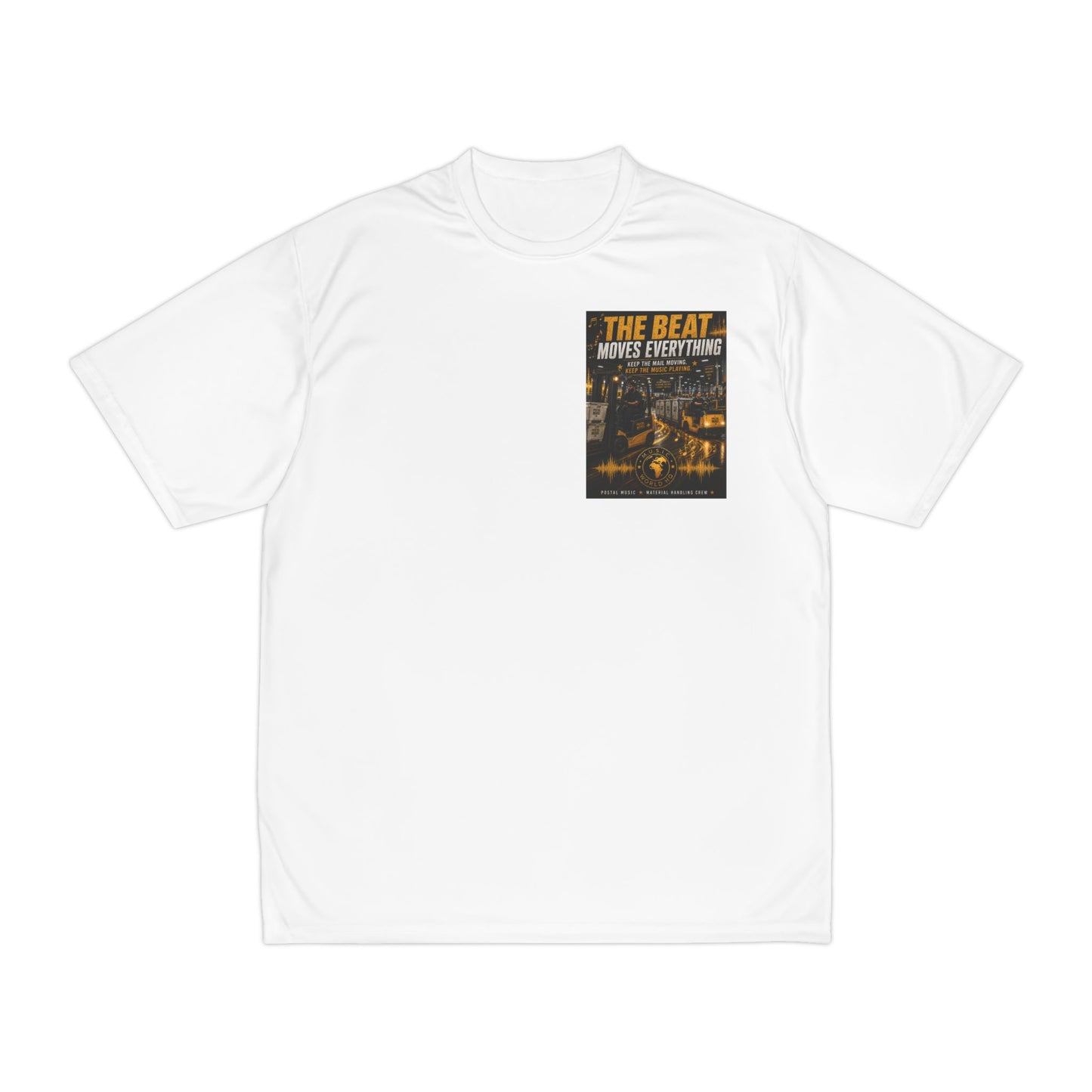The Beat Moves Everything — Men's Performance Tee | Postal Music
