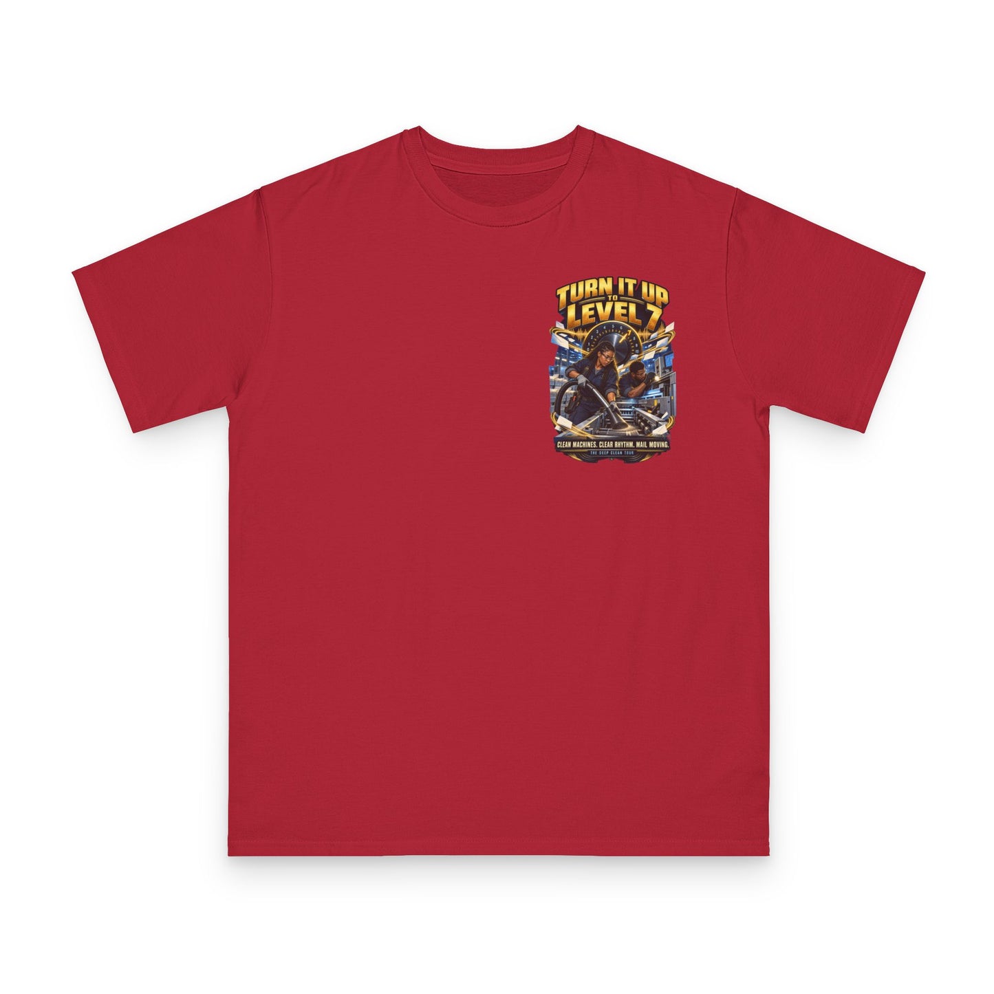 Postal Music - Turn It Up to Level 7 - Organic Cotton T-Shirt