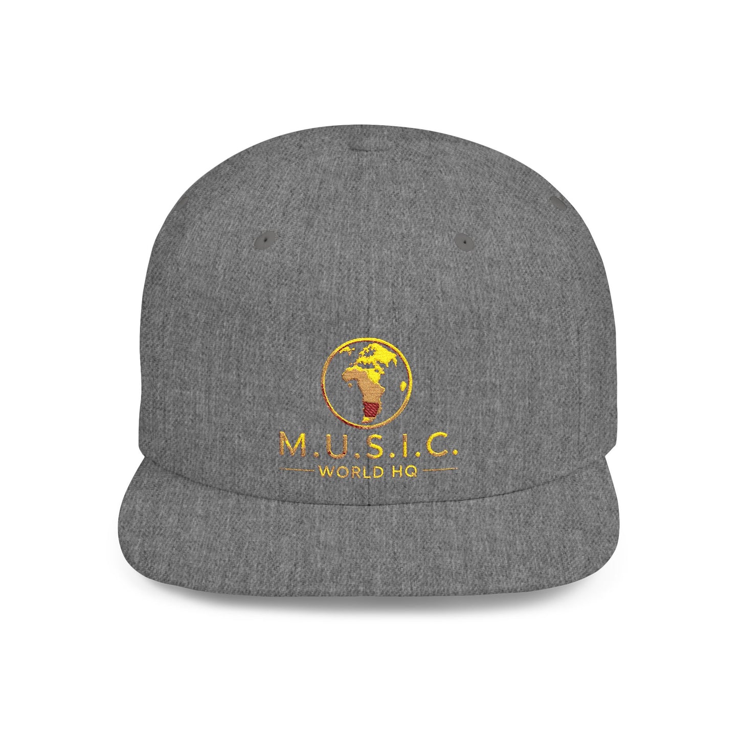 M.U.S.I.C. World HQ Heritage Premium Flat-Bill Snapback