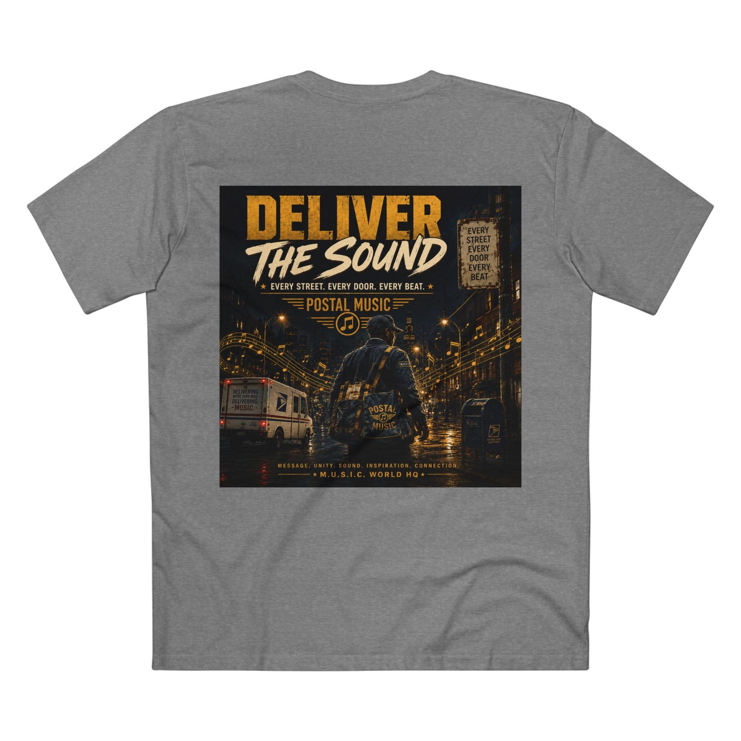 Postal Music — Deliver the Sound — Streetwear T-Shirt
