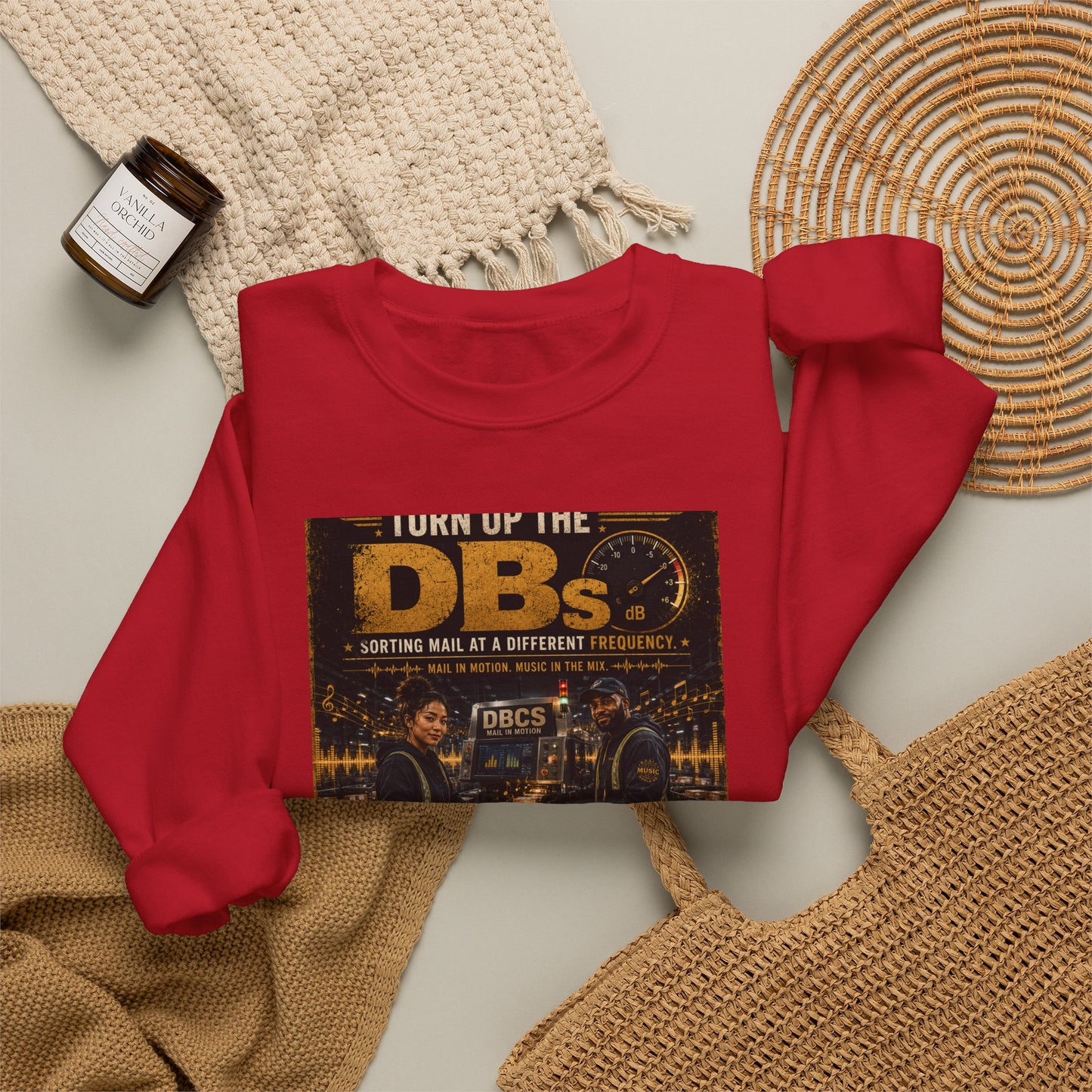 Turn Up the DBs — Men's Crewneck Sweatshirt (Jogger Set Top)