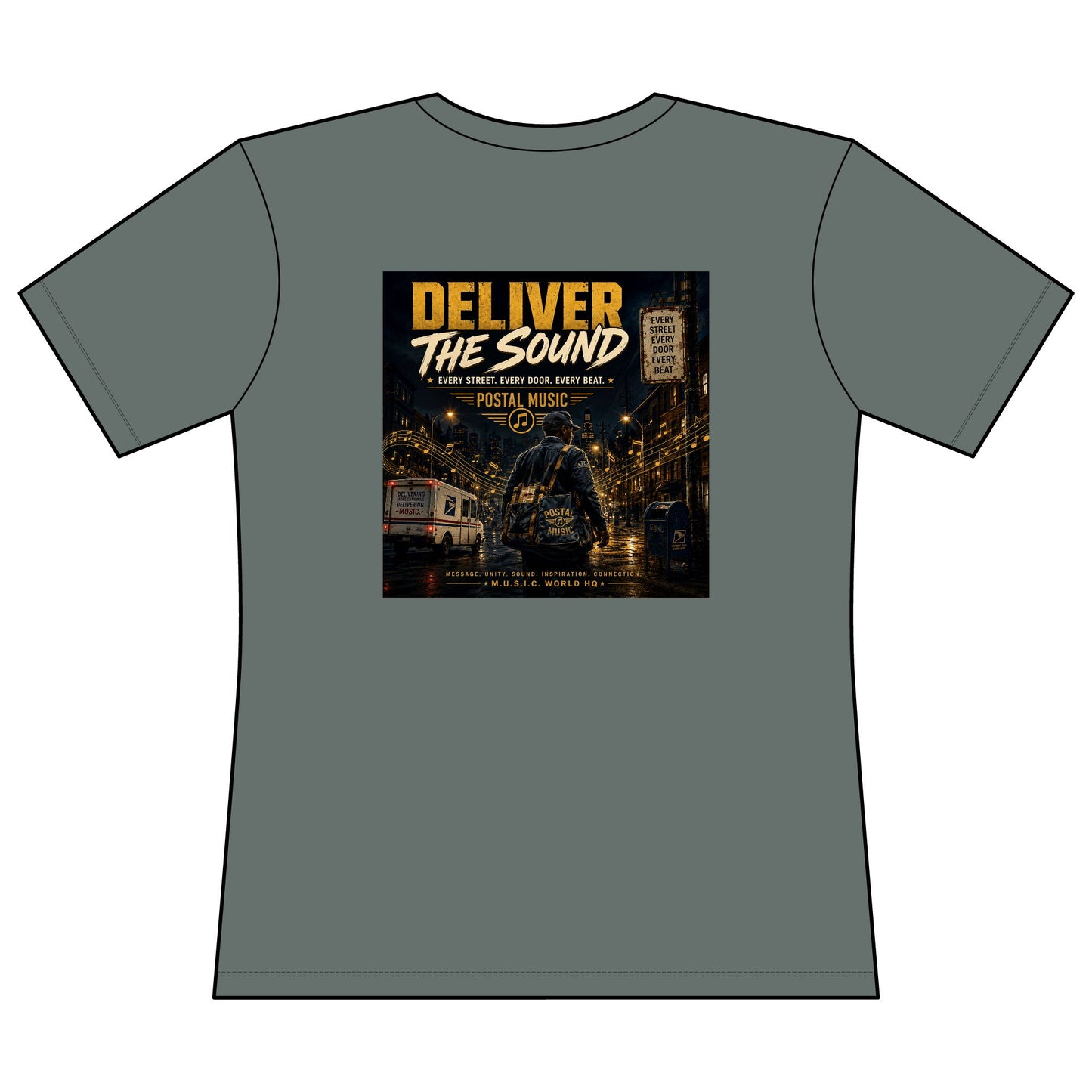 Postal Music — Deliver the Sound — Women's Relaxed T-Shirt