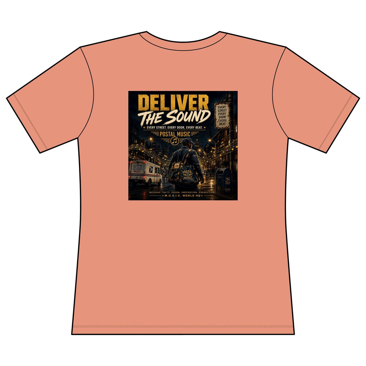 Postal Music — Deliver the Sound — Women's Relaxed T-Shirt