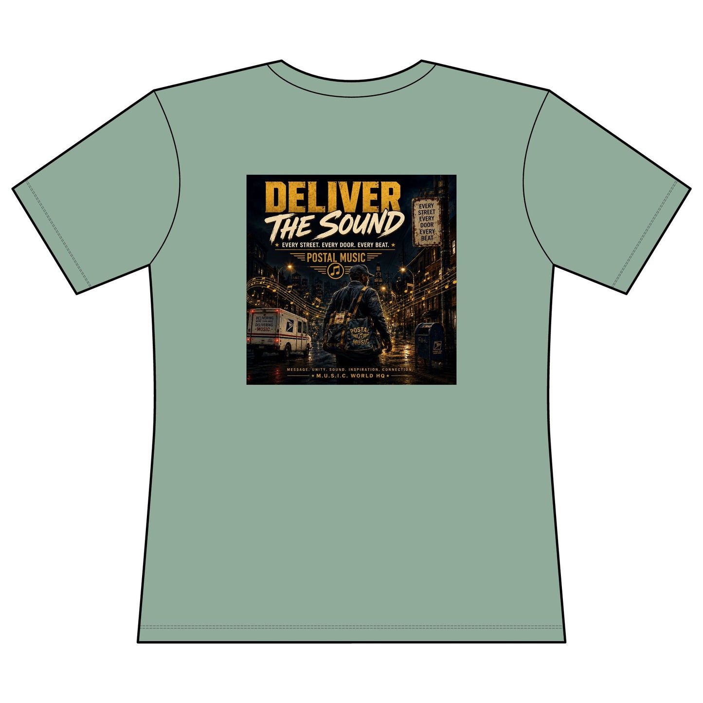 Postal Music — Deliver the Sound — Women's Relaxed T-Shirt