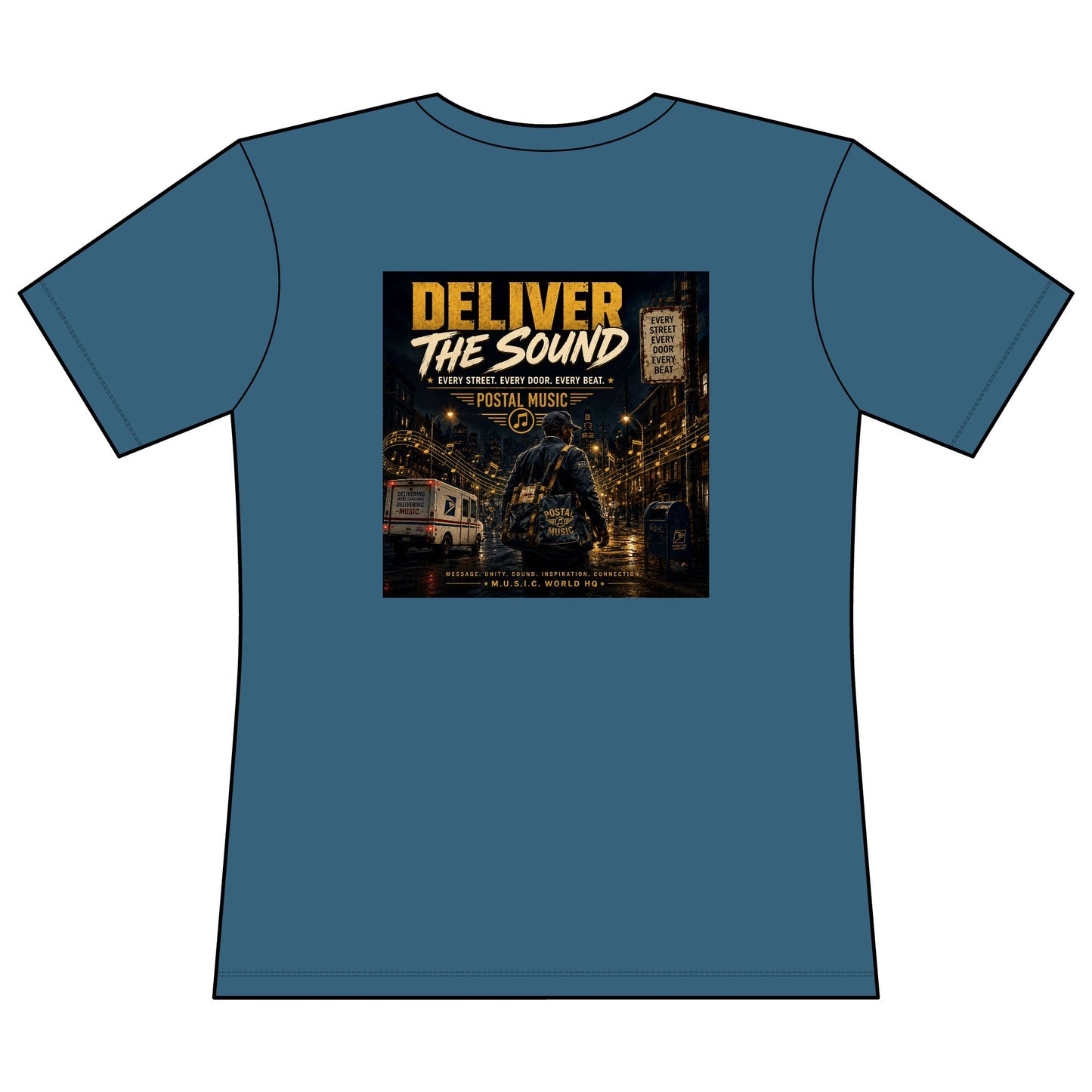 Postal Music — Deliver the Sound — Women's Relaxed T-Shirt
