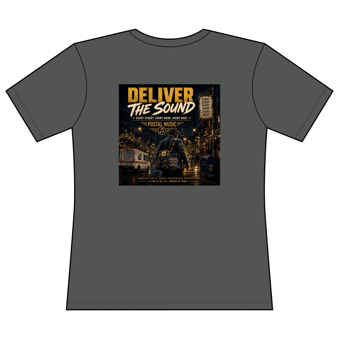 Postal Music — Deliver the Sound — Women's Relaxed T-Shirt