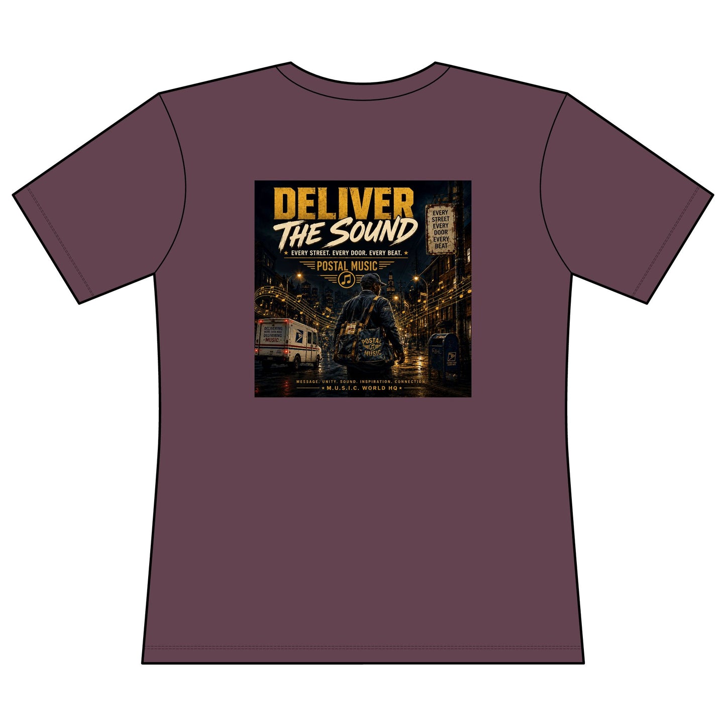 Postal Music — Deliver the Sound — Women's Relaxed T-Shirt