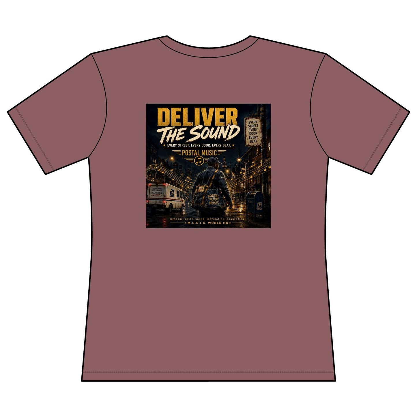 Postal Music — Deliver the Sound — Women's Relaxed T-Shirt
