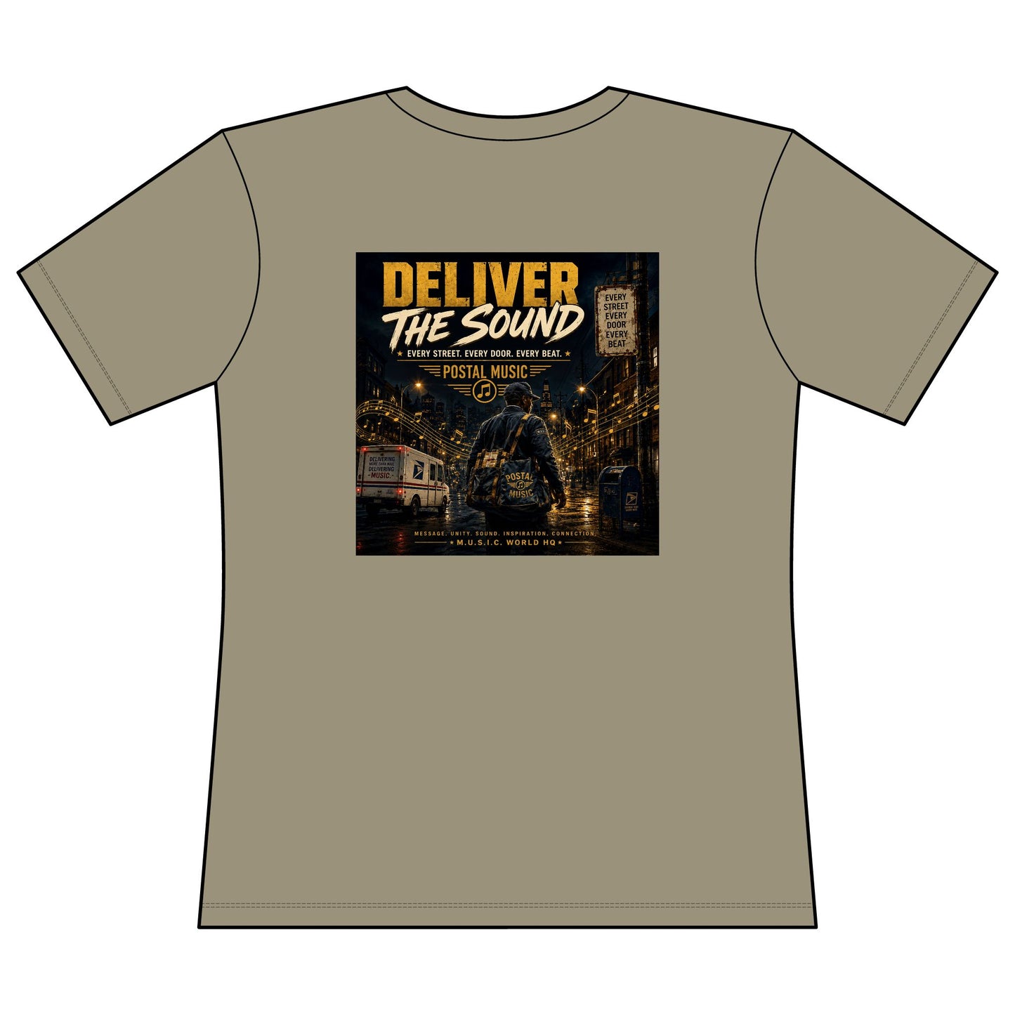 Postal Music — Deliver the Sound — Women's Relaxed T-Shirt