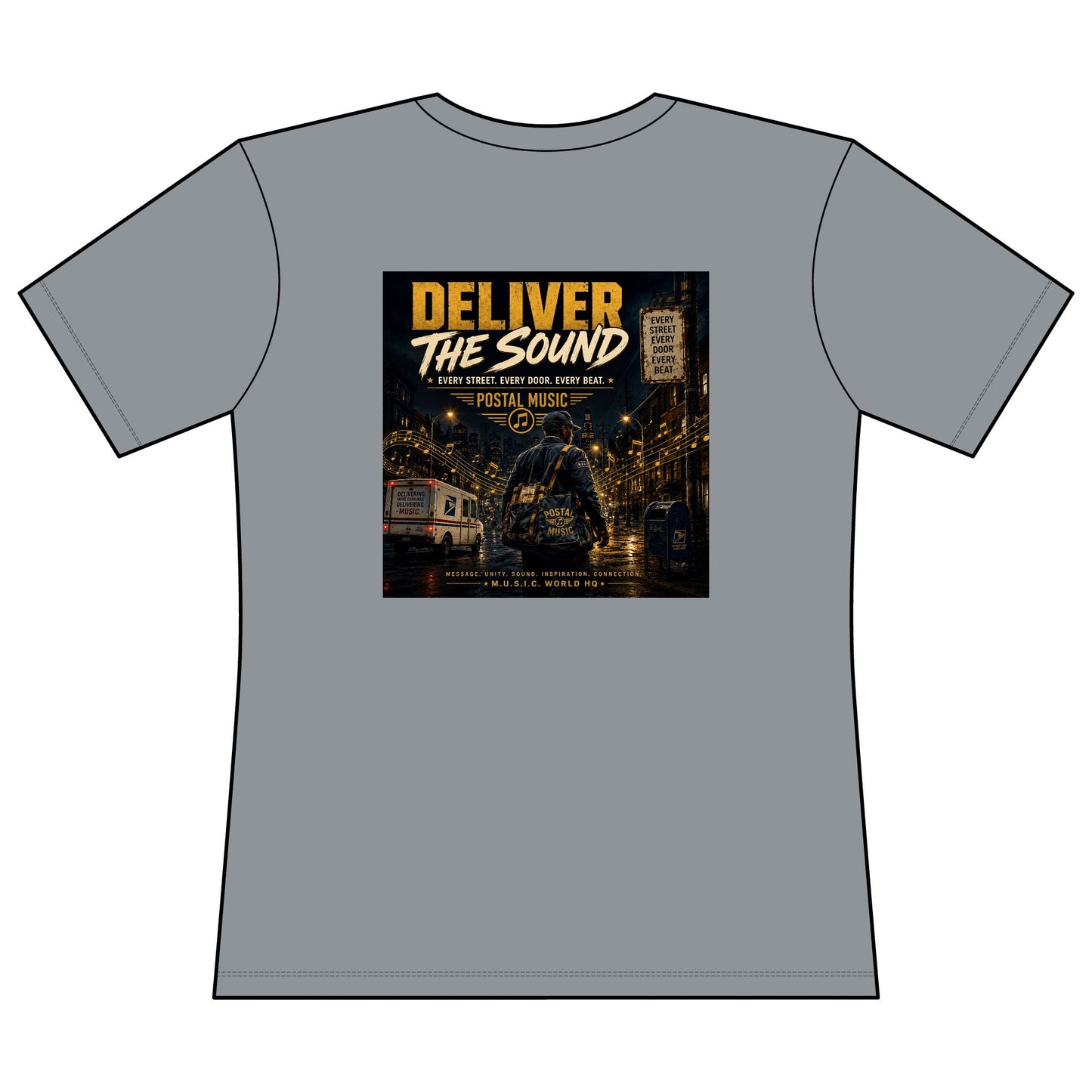 Postal Music — Deliver the Sound — Women's Relaxed T-Shirt