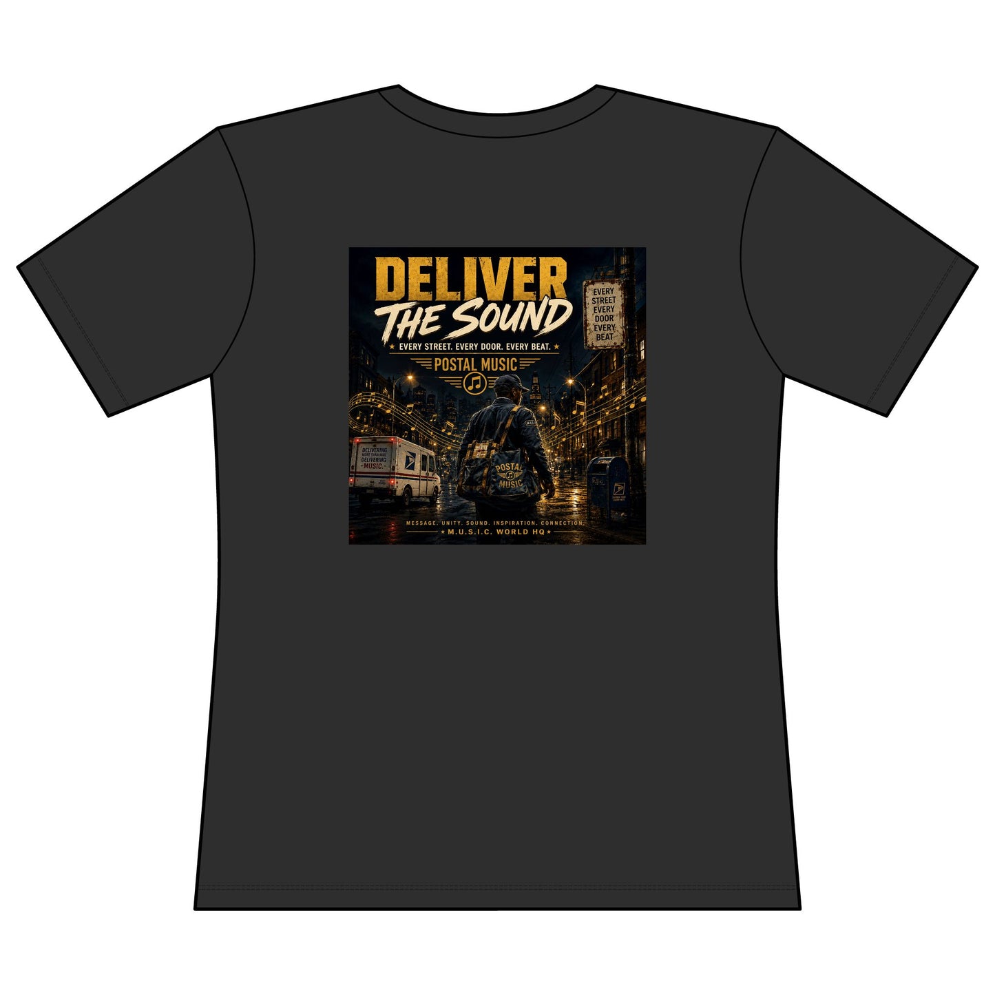 Postal Music — Deliver the Sound — Women's Relaxed T-Shirt
