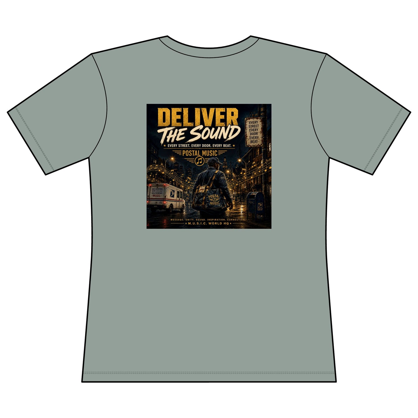 Postal Music — Deliver the Sound — Women's Relaxed T-Shirt