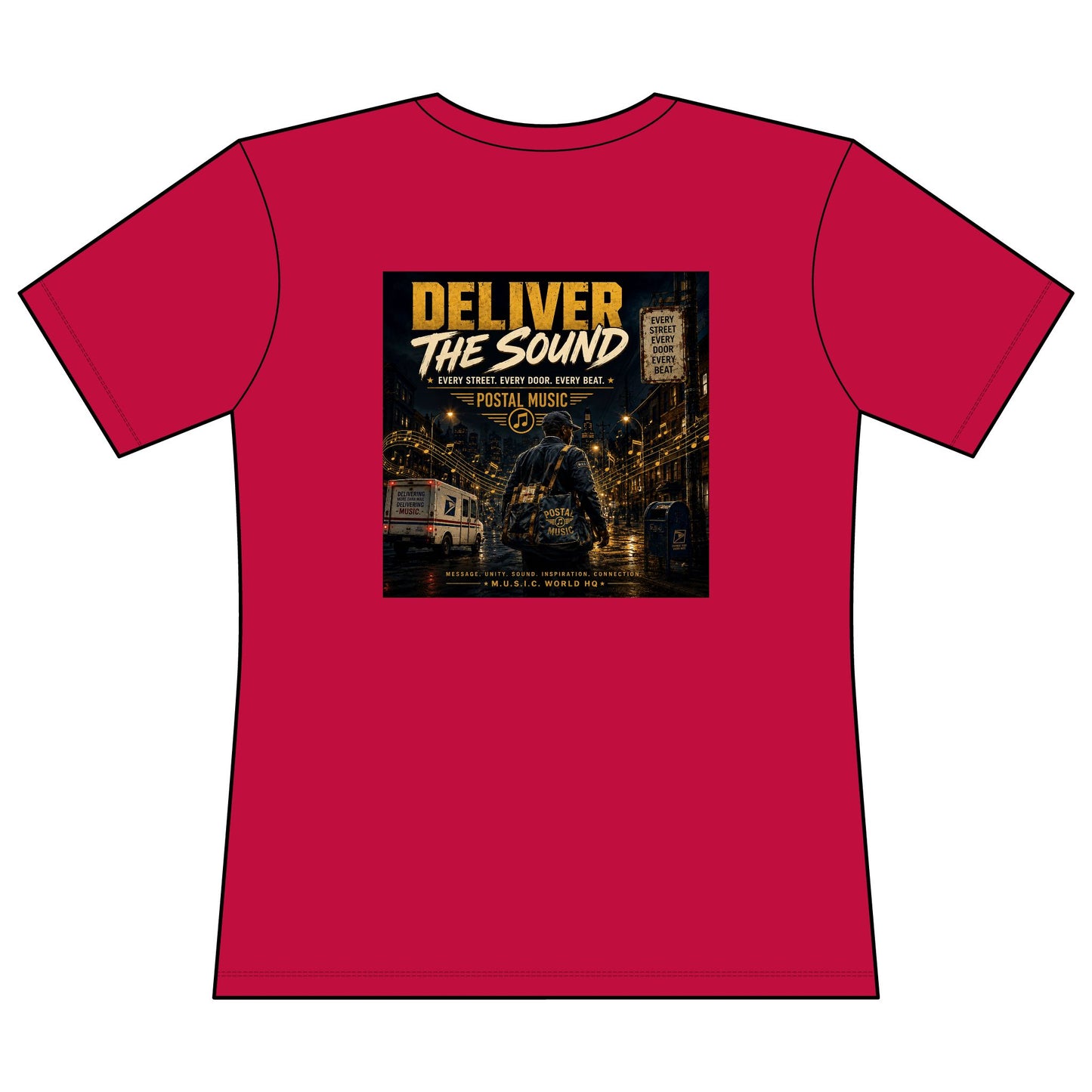 Postal Music — Deliver the Sound — Women's Relaxed T-Shirt