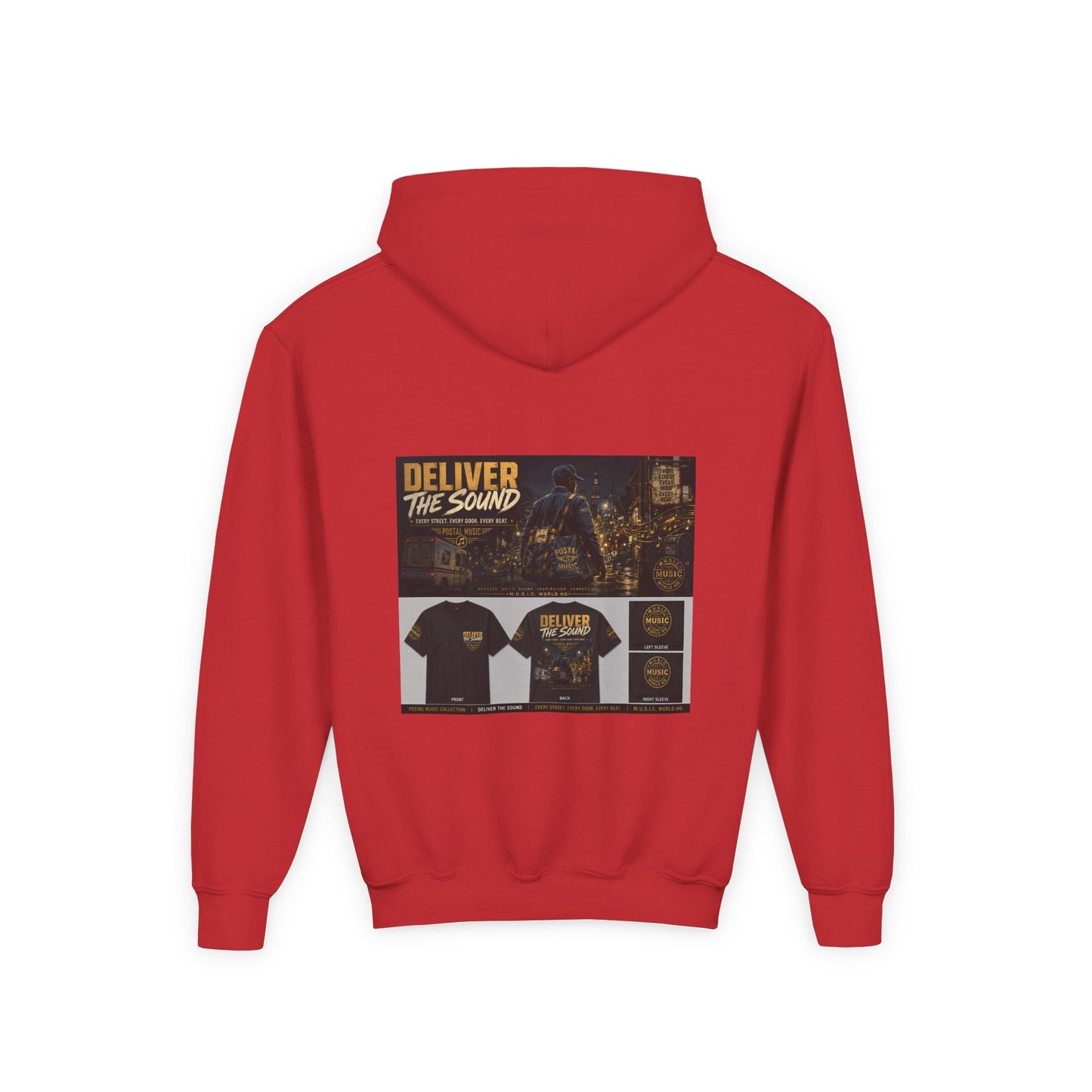 Postal Music — Deliver the Sound — Youth Hoodie