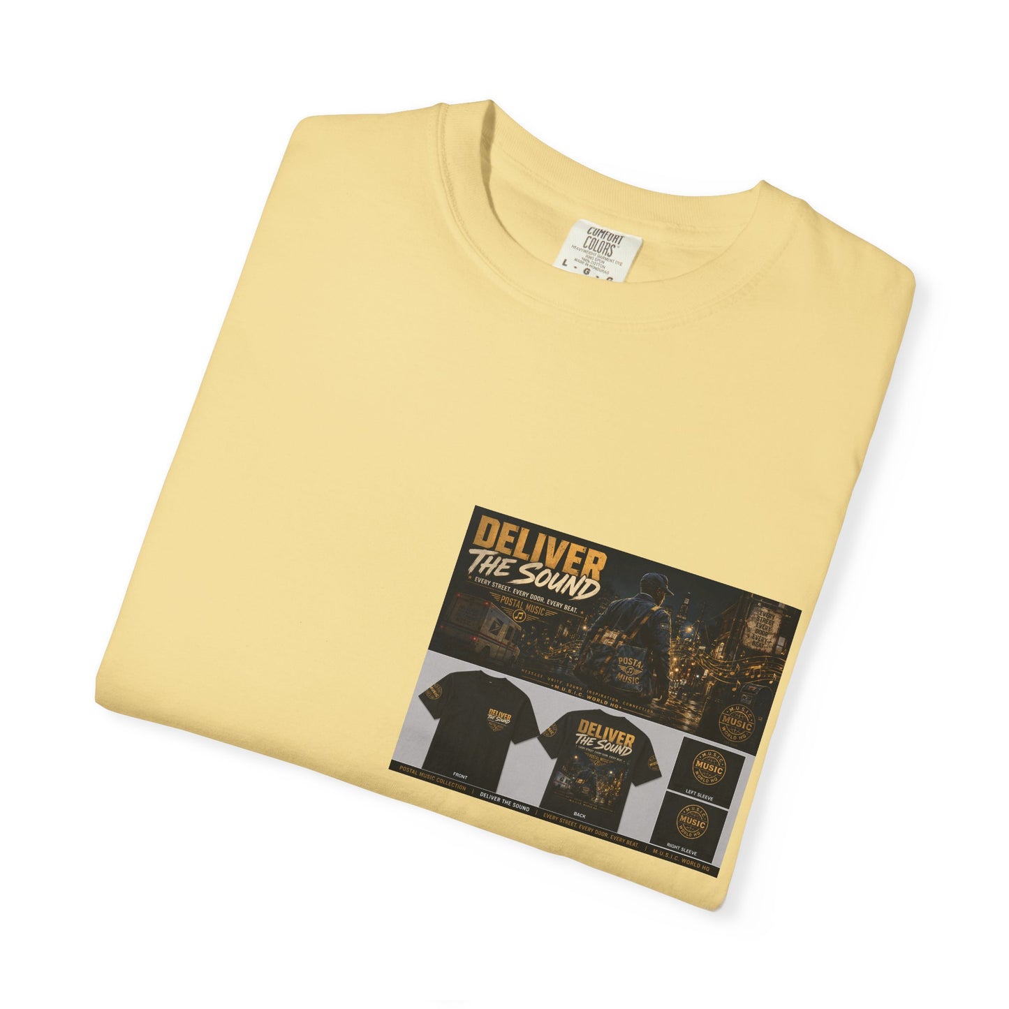 Postal Music — Deliver the Sound — Garment-Dyed T-Shirt