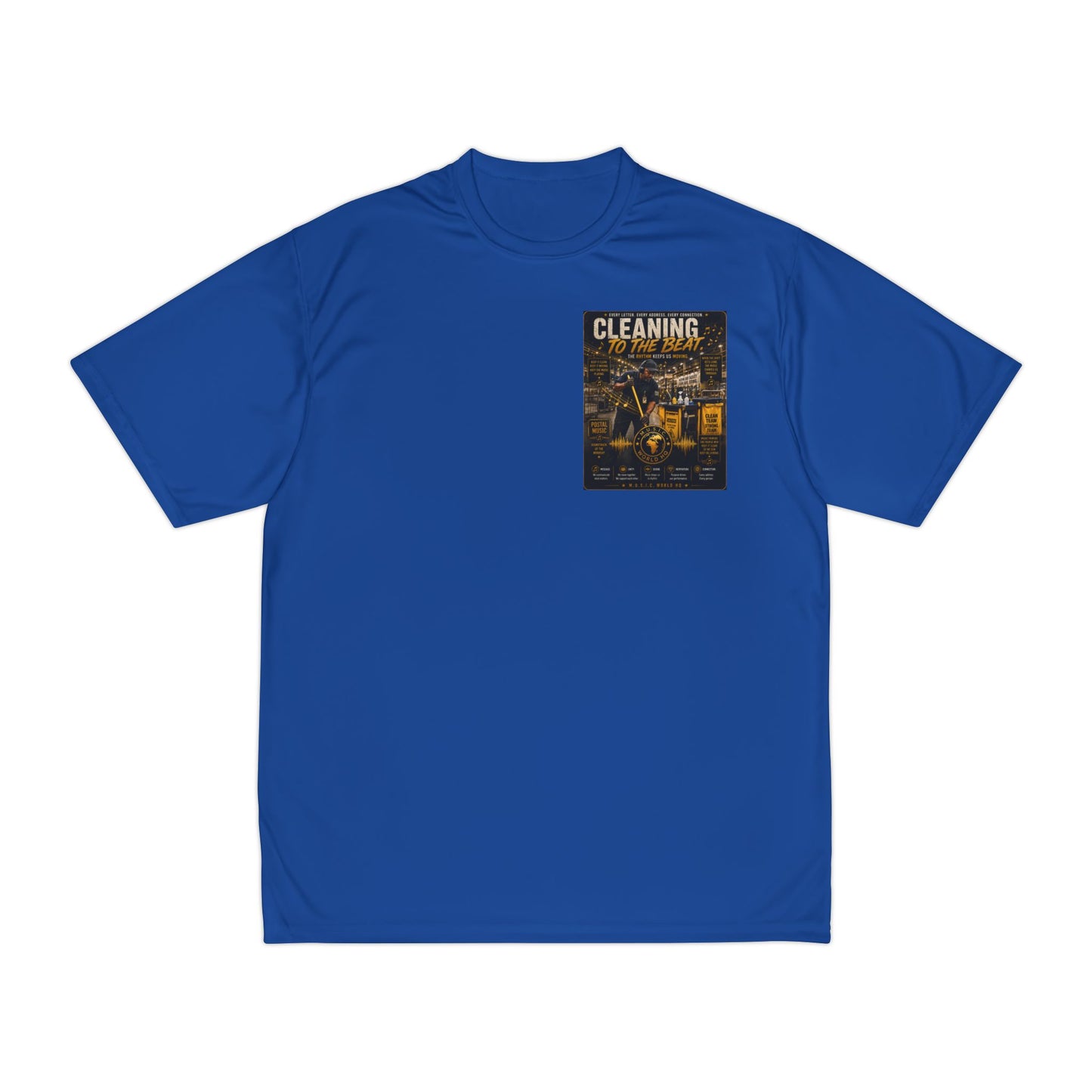 Cleaning to the Beat — Performance T-Shirt