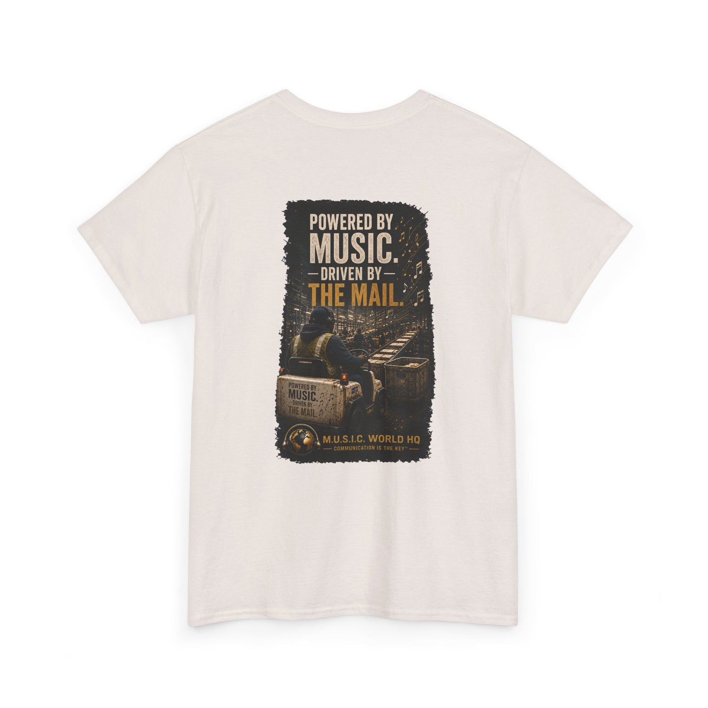 Postal Music - Powered by Music Premium T-Shirt - Colorways C