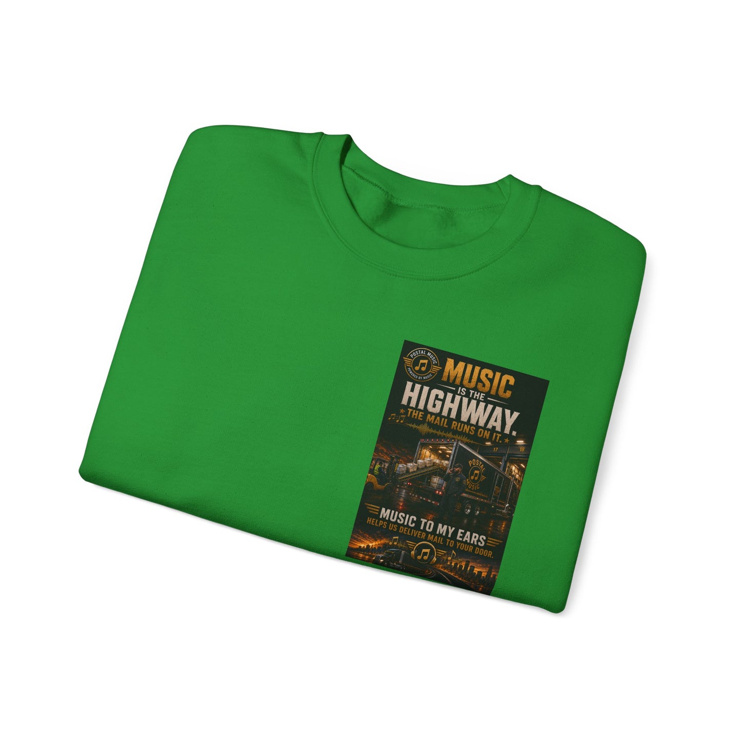 Postal Music — Music Is the Highway — Core Crewneck Sweatshirt