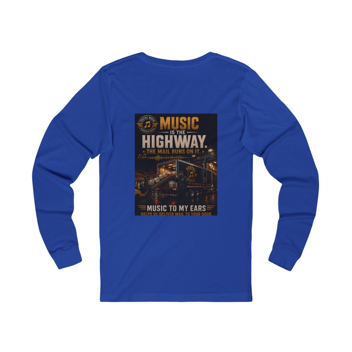 Postal Music — Music Is the Highway — Long-Sleeve T-Shirt
