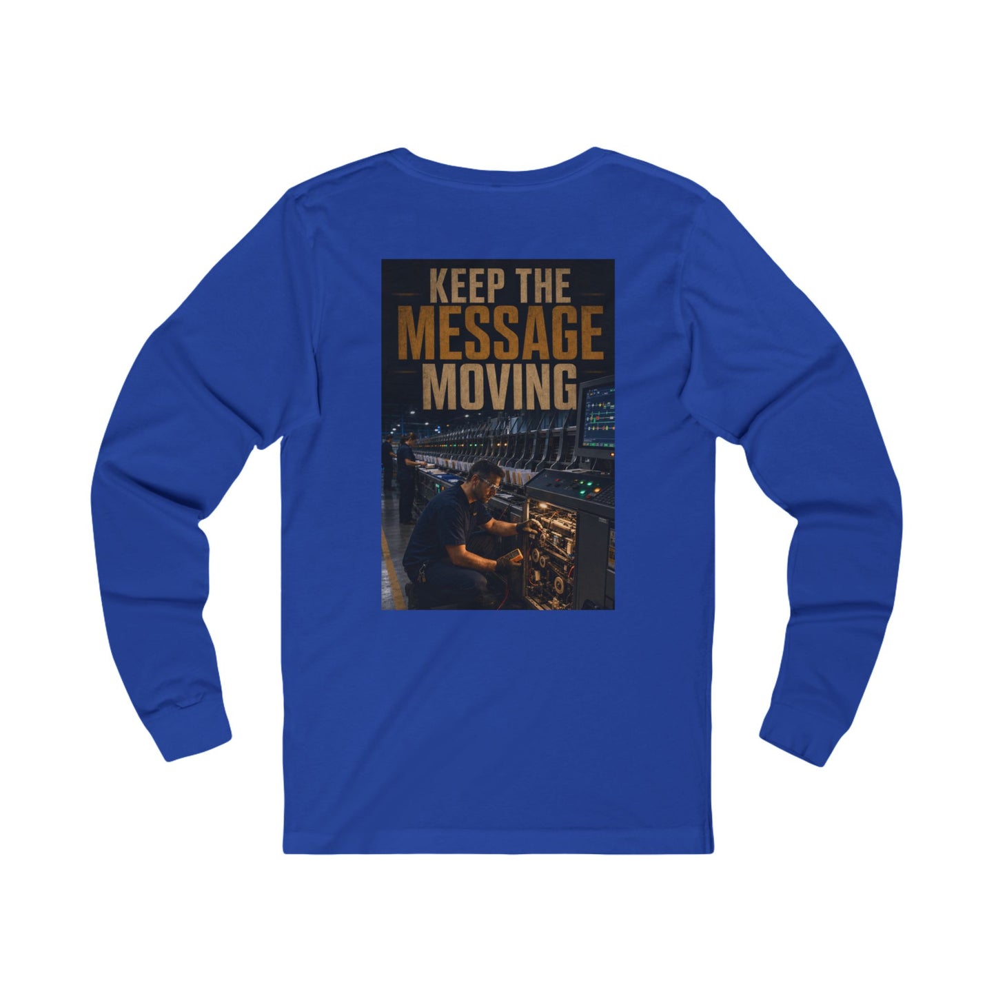 Postal Music — Keep the Message Moving — Long-Sleeve T-Shirt