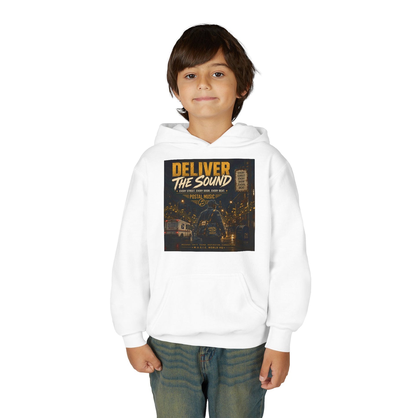 Postal Music — Deliver the Sound — Youth Hoodie