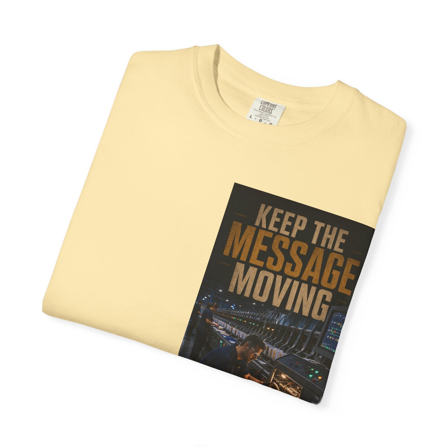 Postal Music — Keep the Message Moving — Garment-Dyed T-Shirt