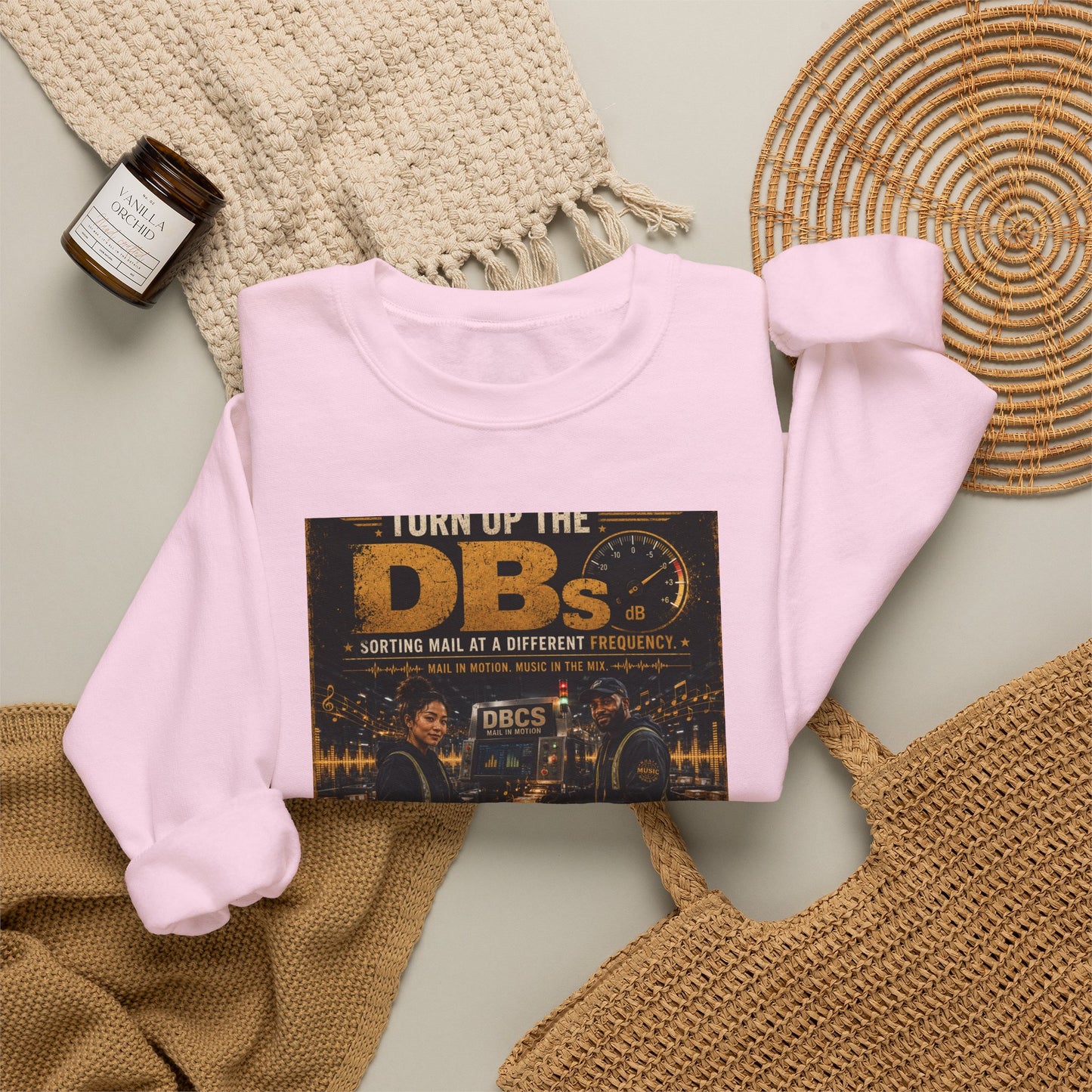 Turn Up the DBs — Men's Crewneck Sweatshirt (Jogger Set Top)
