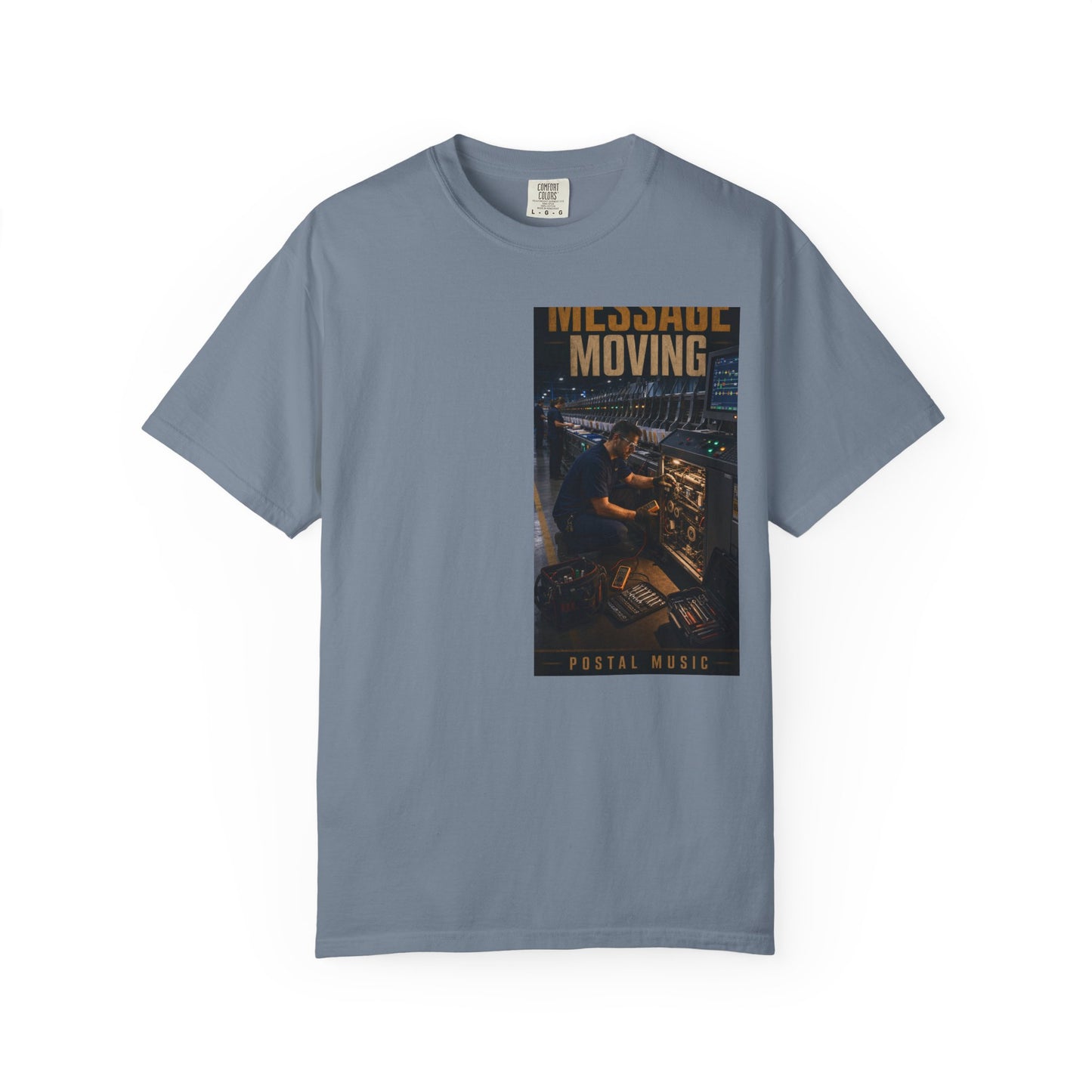 Postal Music — Keep the Message Moving — Garment-Dyed T-Shirt