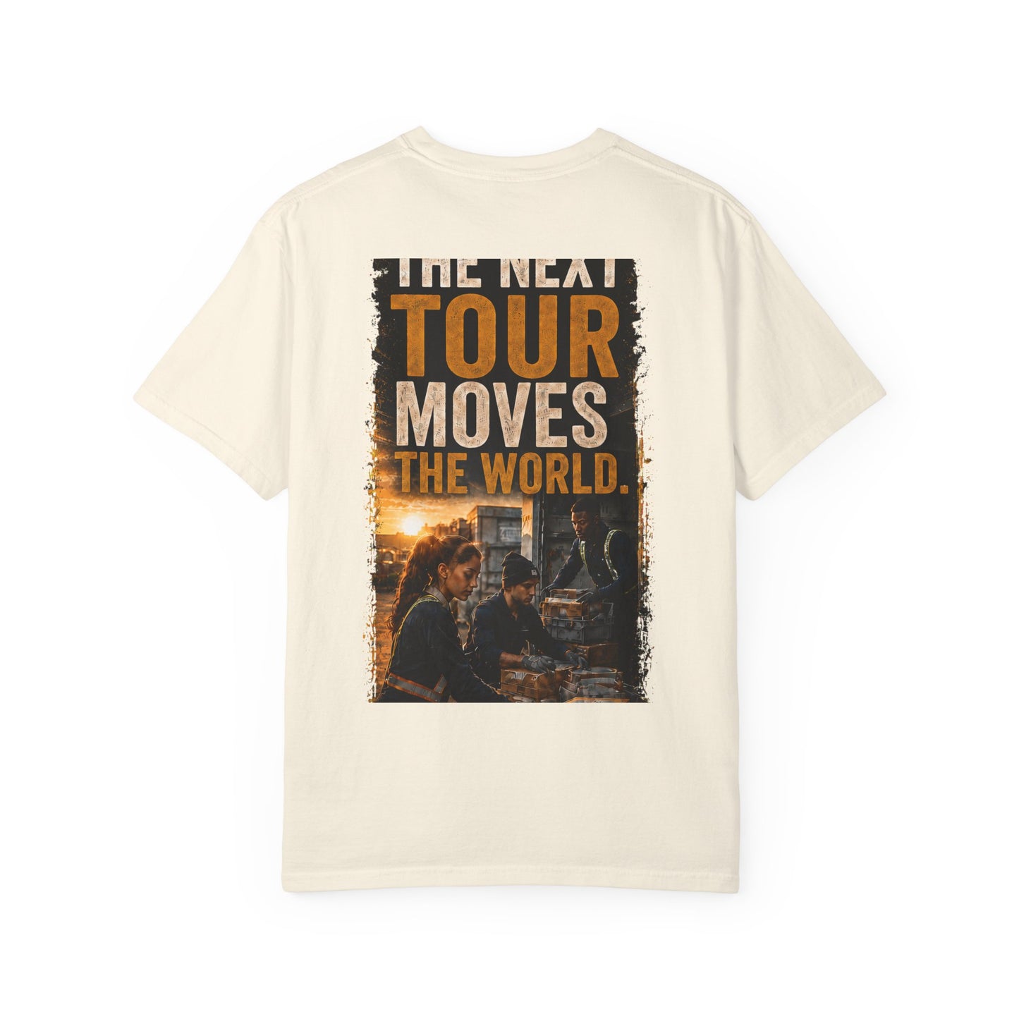 Postal Music — The Next Tour Garment-Dyed T-Shirt — Color Group 3 of 4