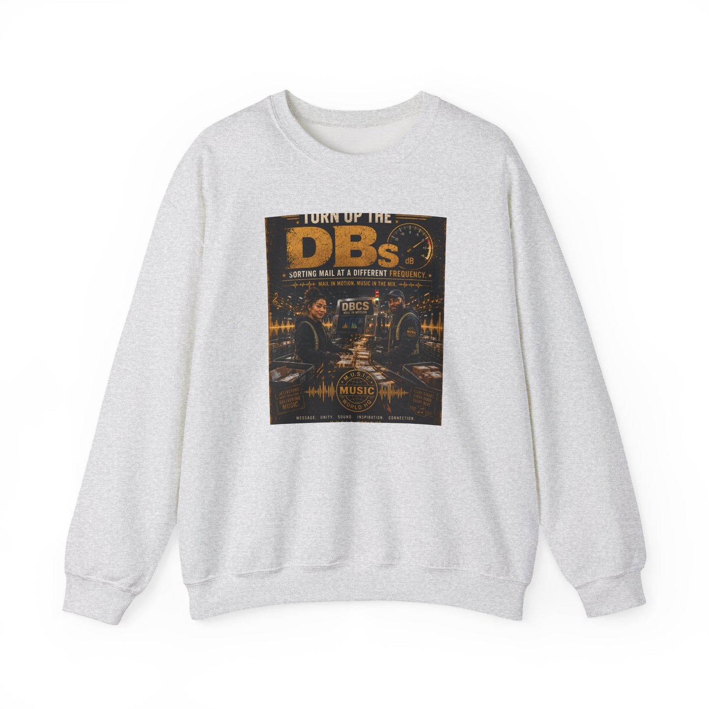 Turn Up the DBs — Men's Crewneck Sweatshirt (Jogger Set Top)