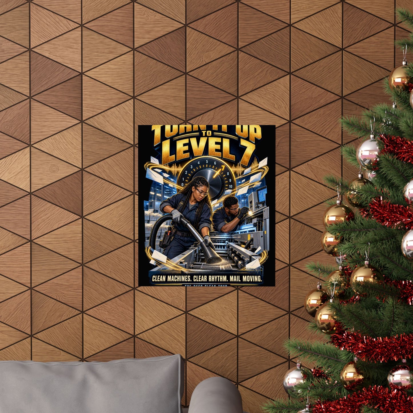 Postal Music - Turn It Up to Level 7 - Premium Matte Poster