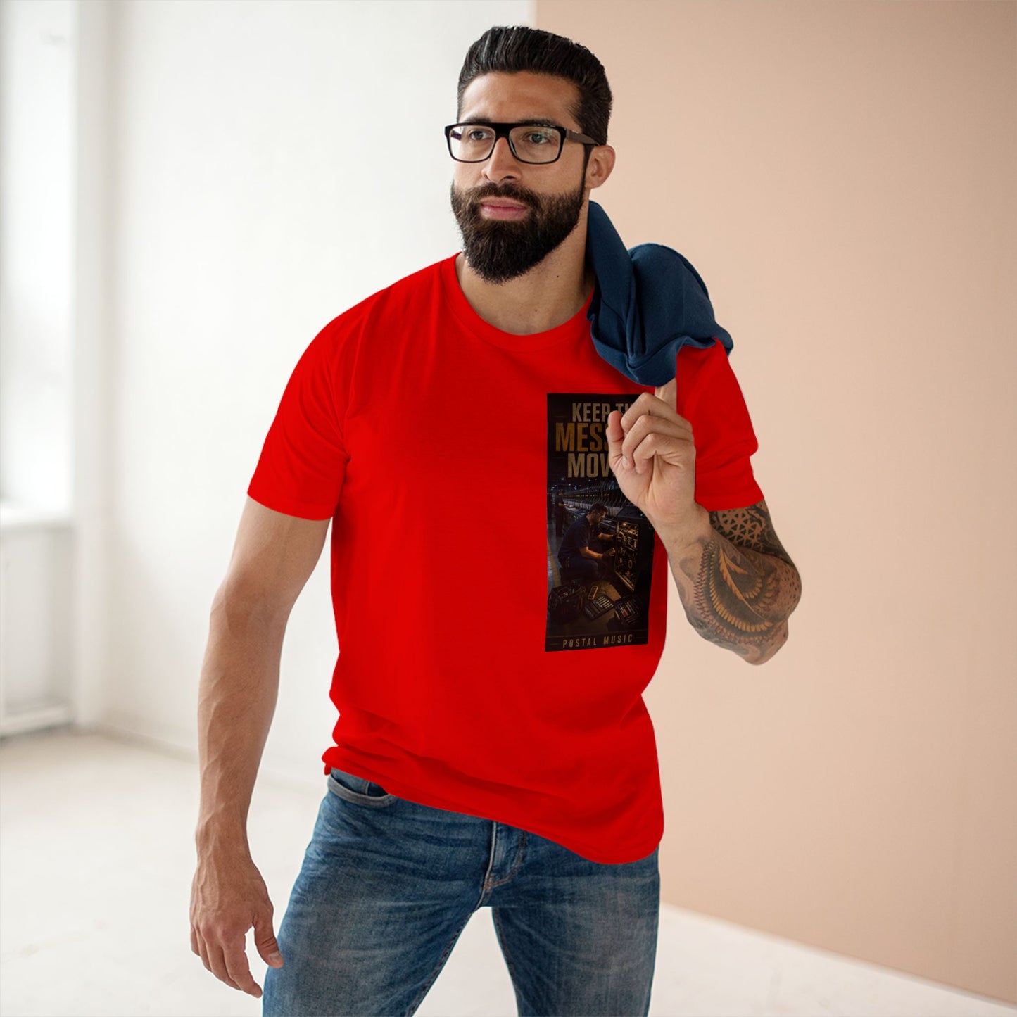 Postal Music — Keep the Message Moving — Streetwear T-Shirt