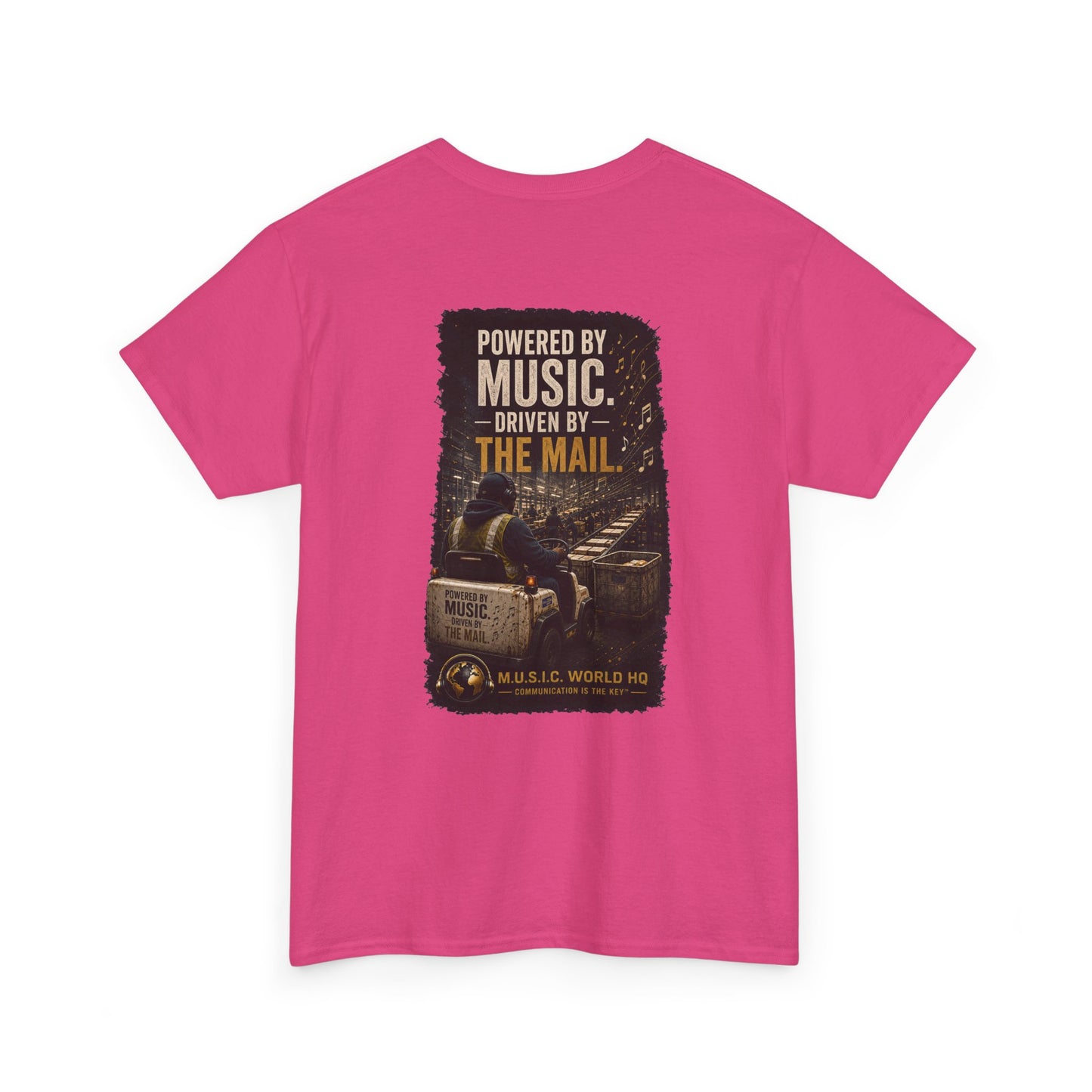 Postal Music - Powered by Music Premium T-Shirt - Colorways C