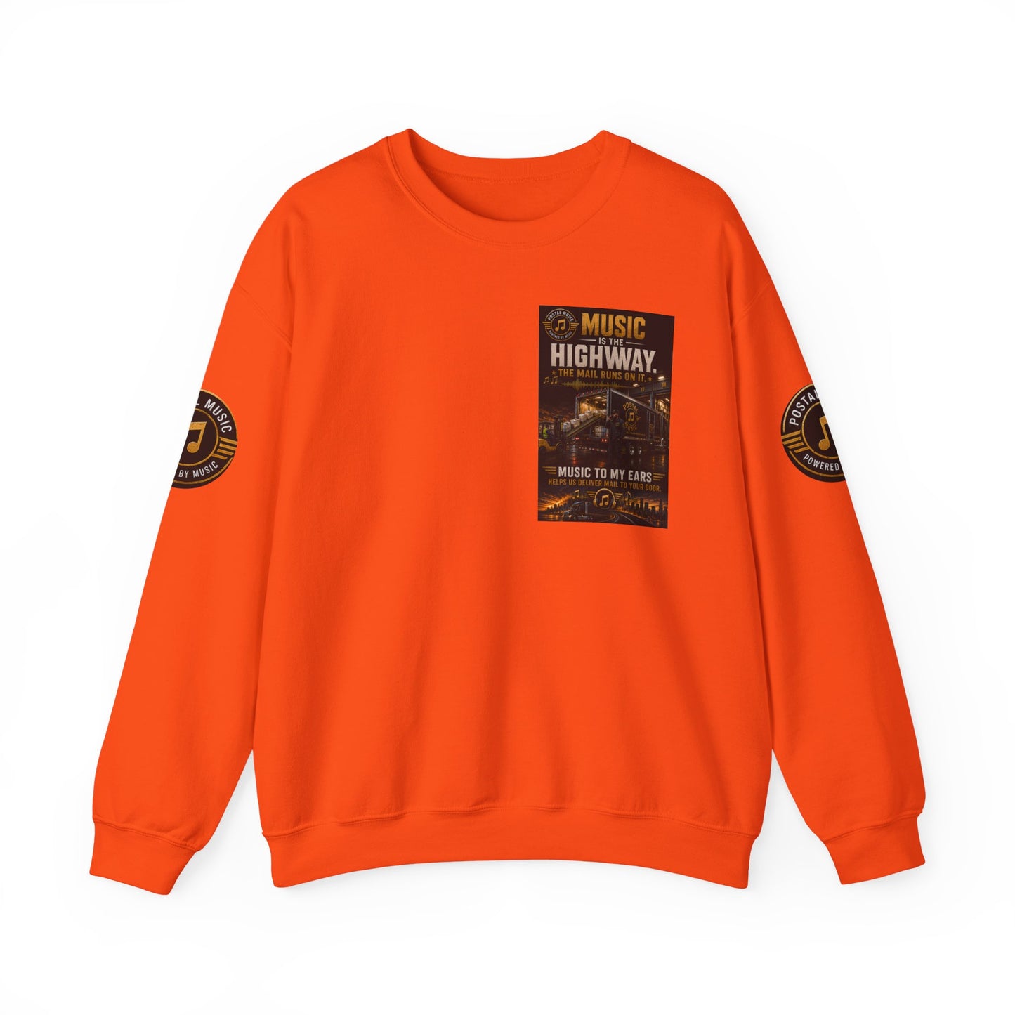Postal Music — Music Is the Highway — Core Crewneck Sweatshirt