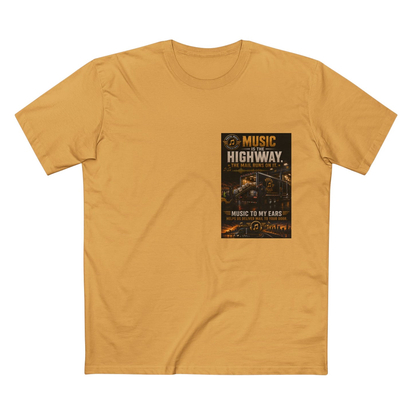 Postal Music — Music Is the Highway — Streetwear T-Shirt