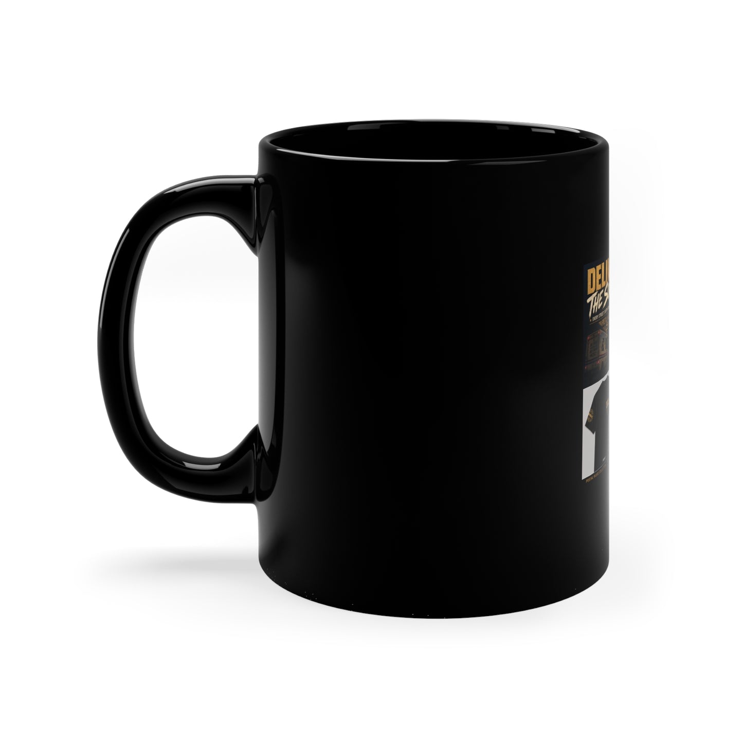 Postal Music — Deliver the Sound — Black Coffee Mug 11oz