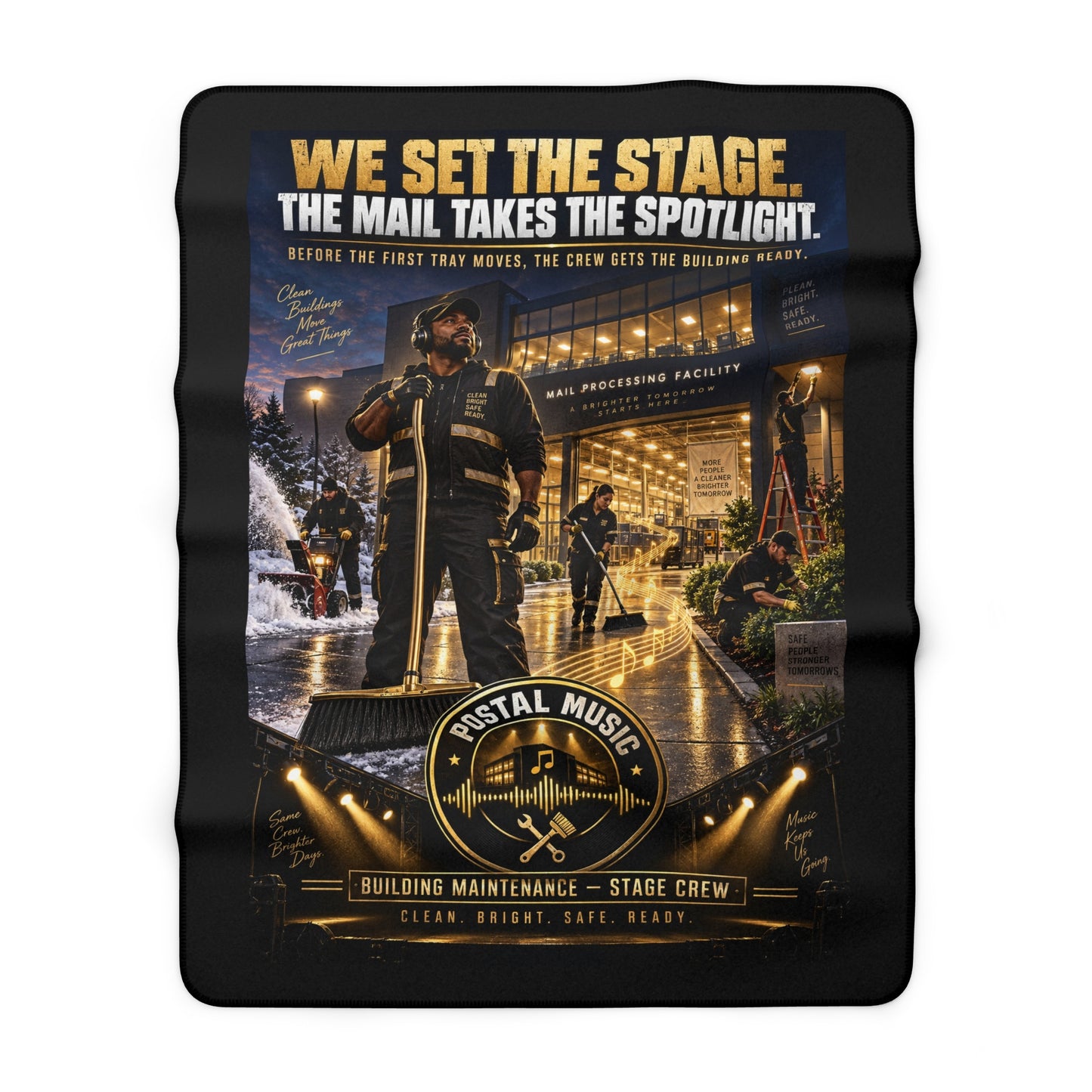 Postal Music - We Set the Stage - Sherpa Fleece Blanket