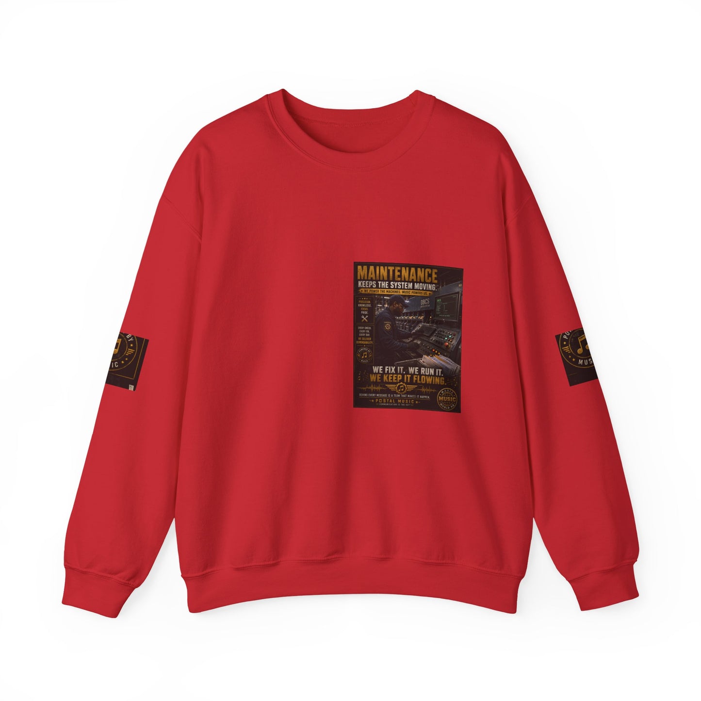 Postal Music — Maintenance Keeps the System Moving — Core Crewneck Sweatshirt